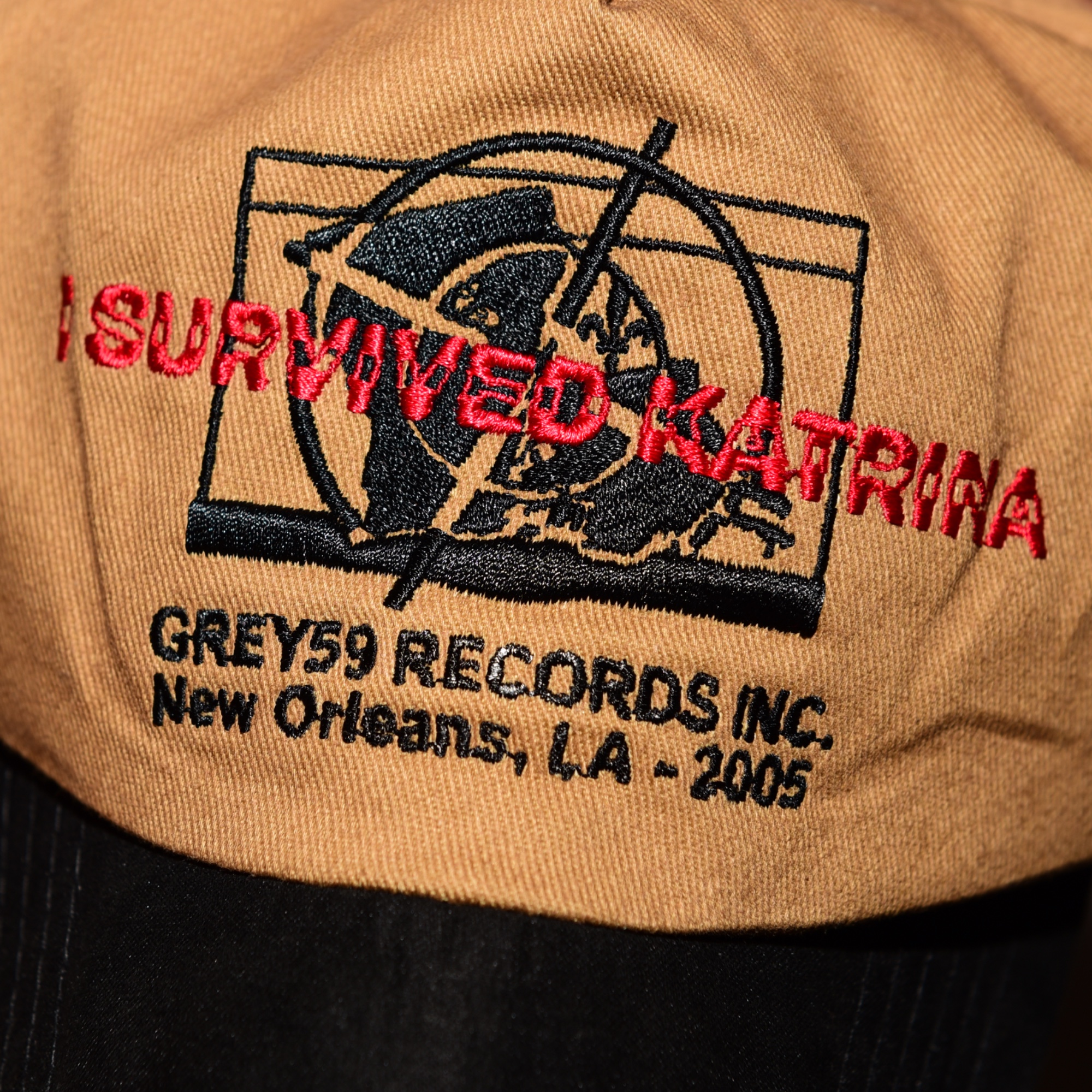 GREY59 "I survived Katrina" Duckbill Hat - 2