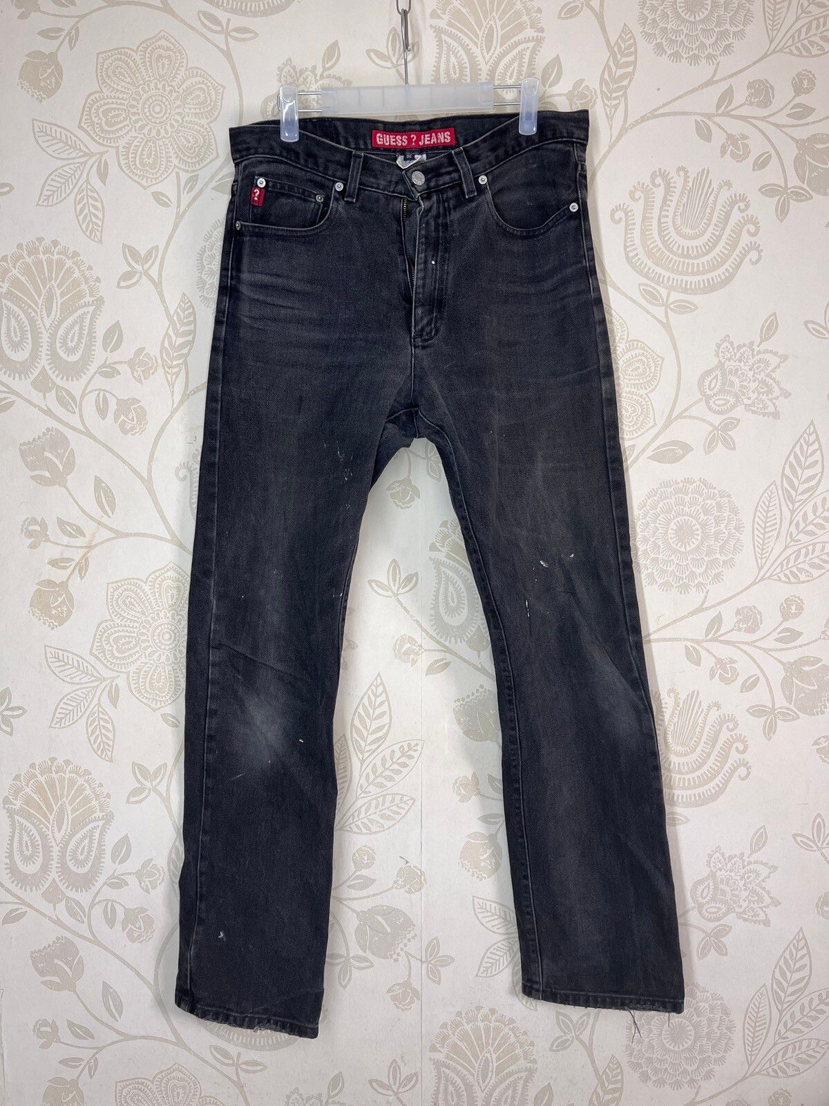 Vintage - Faded Black Guess Denim Jeans Style 39100 Made In USA - 1