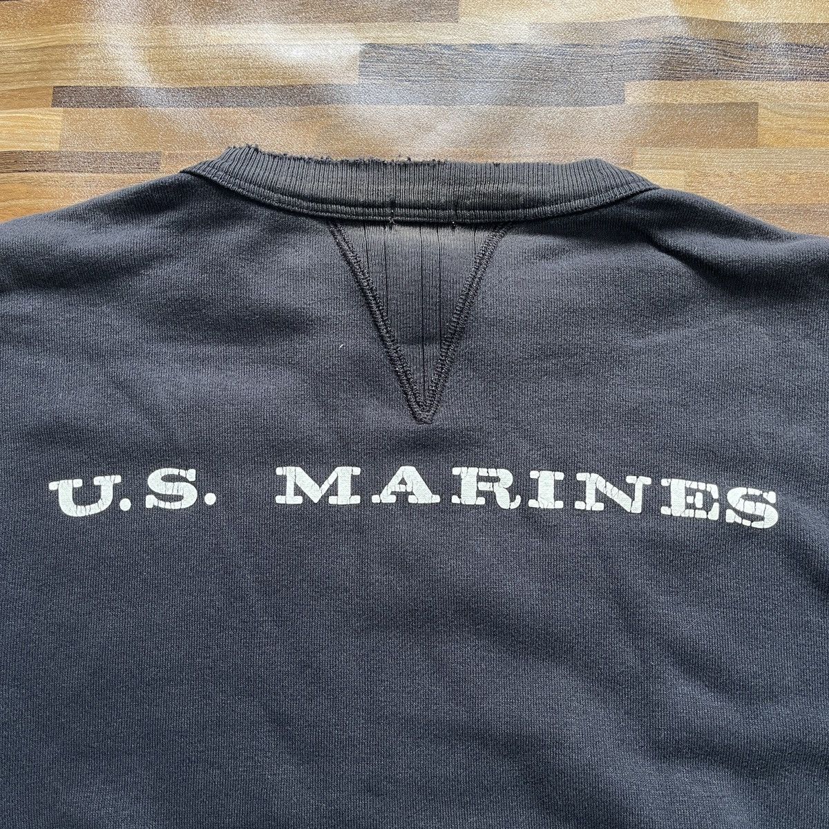 Vintage 1970s USMC Sweater US Marines Sportswear - 12