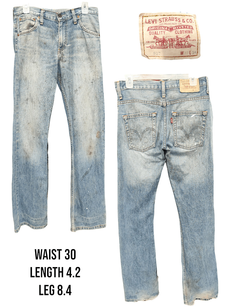 Vintage Y2K Levis Distress 507 Jeans - 1