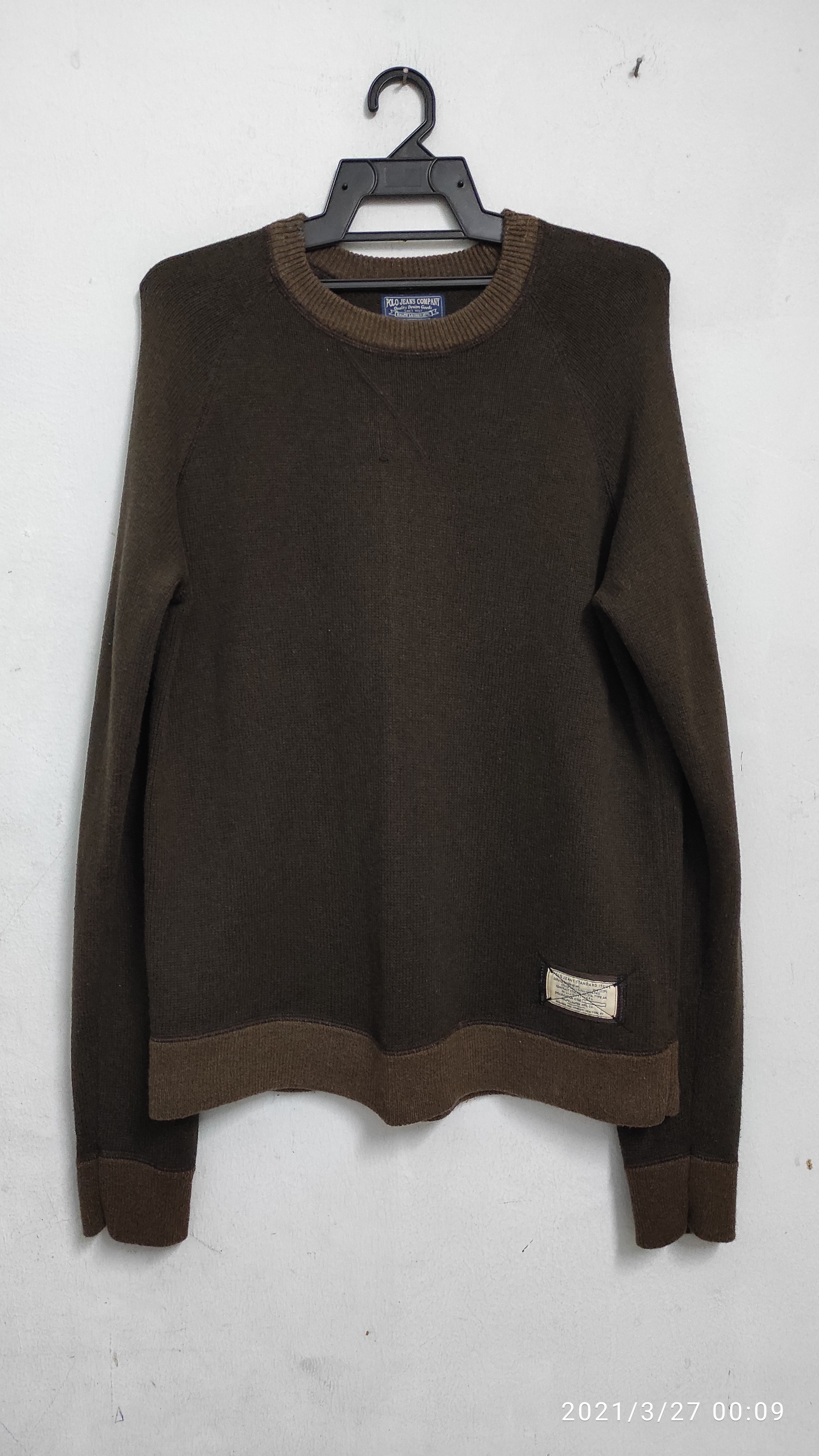 Polo Ralph Lauren - Archice 1990's POLO JEANS STANDARD ISSUE MILITARY RAGLAN sweater - 1