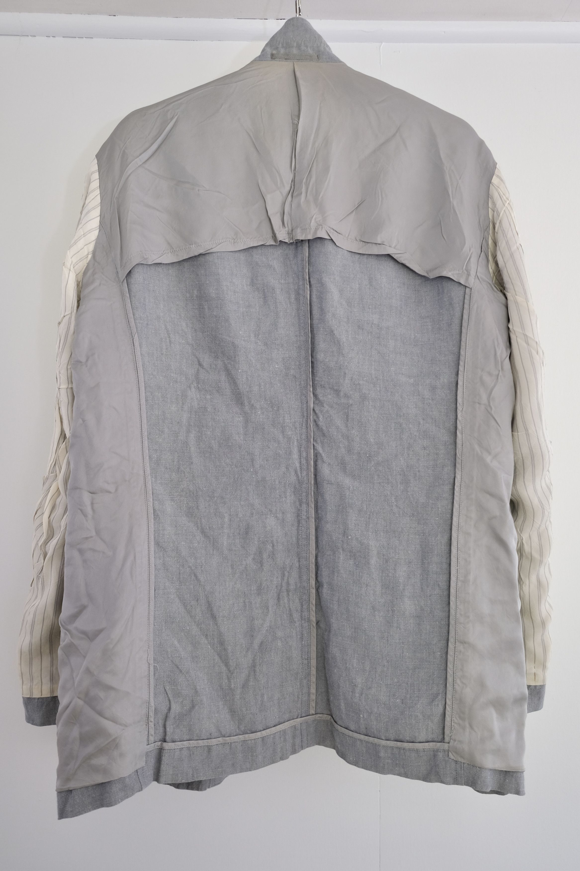 1990s YFM 3-Button Single Breasted Flap Pockets, Linen, (M) - 16
