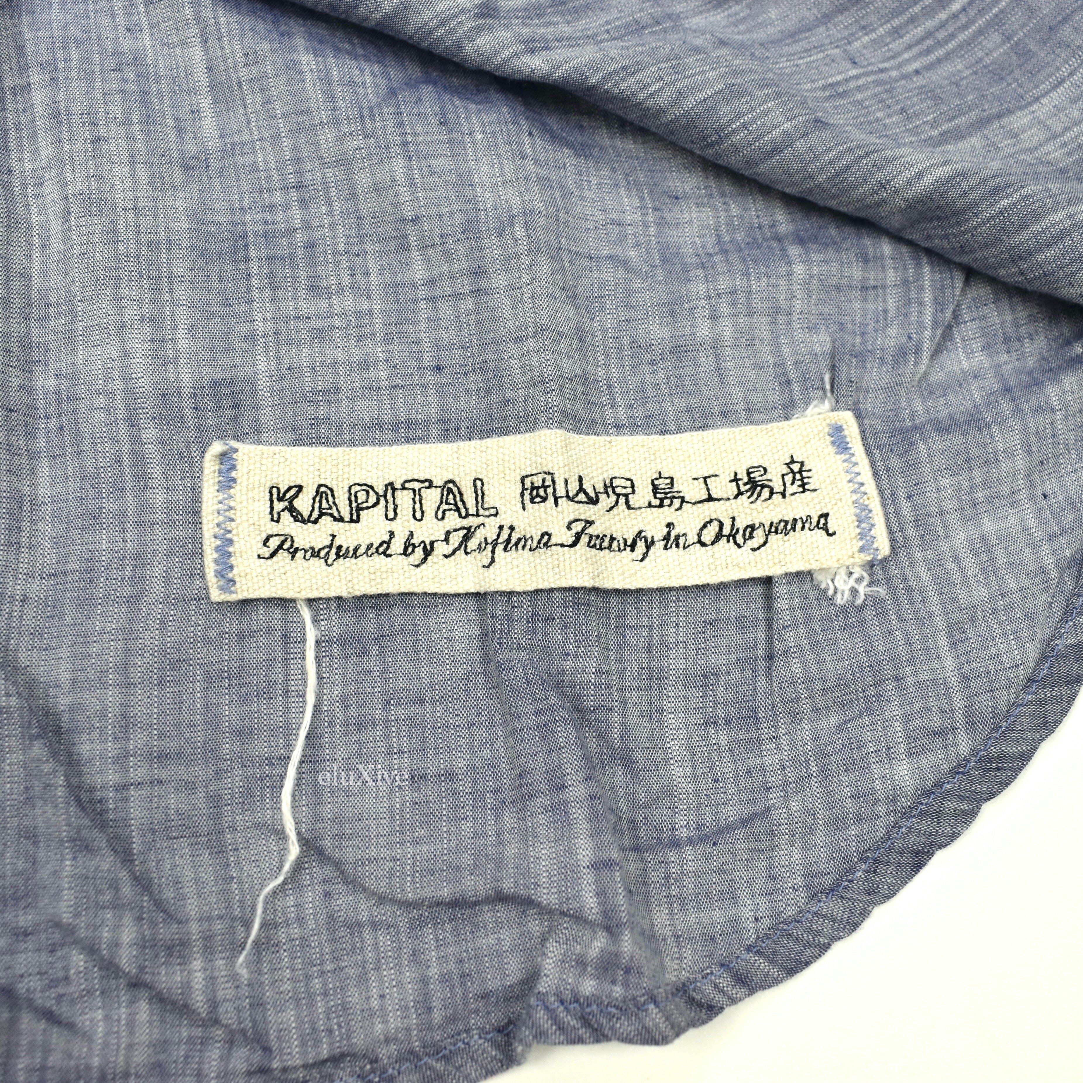 Kapital Western Chambray Snap Button Shirt - 5