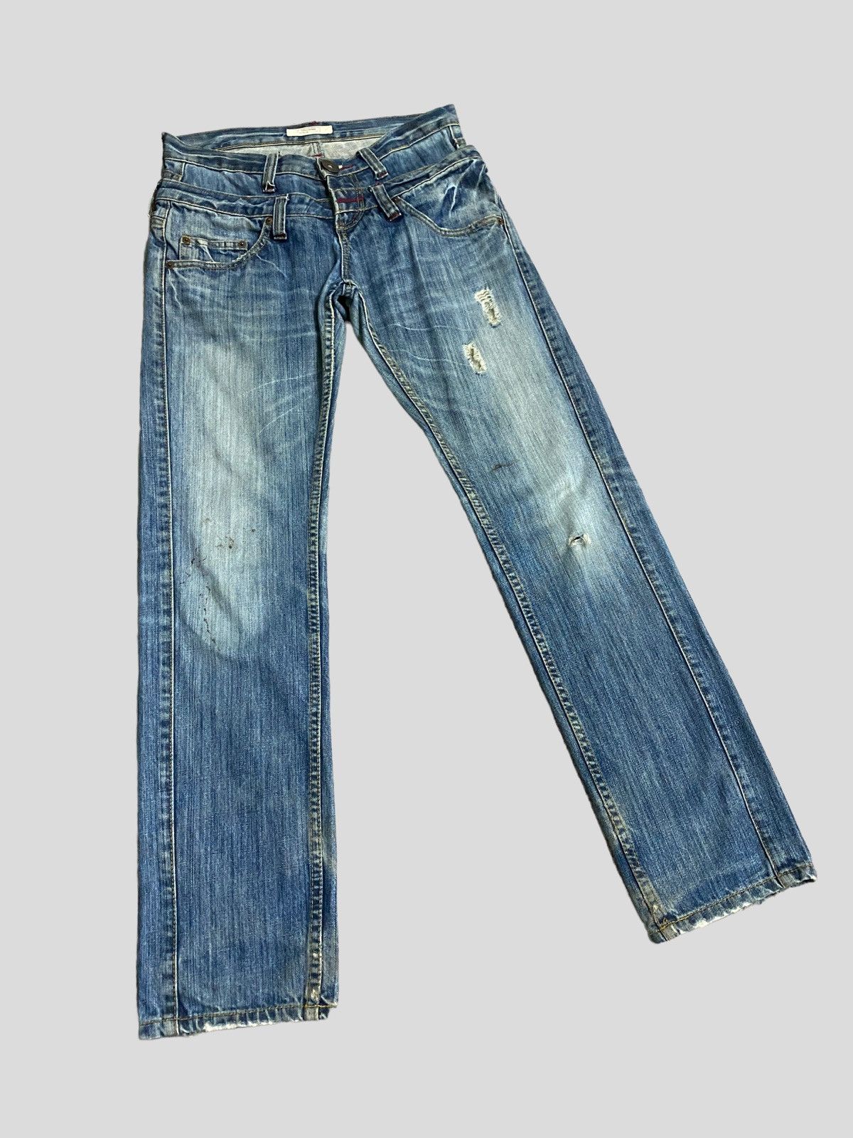 Vintage - LUCKY STORE DOUBLE WAIST DISTRESSED DENIM - 1