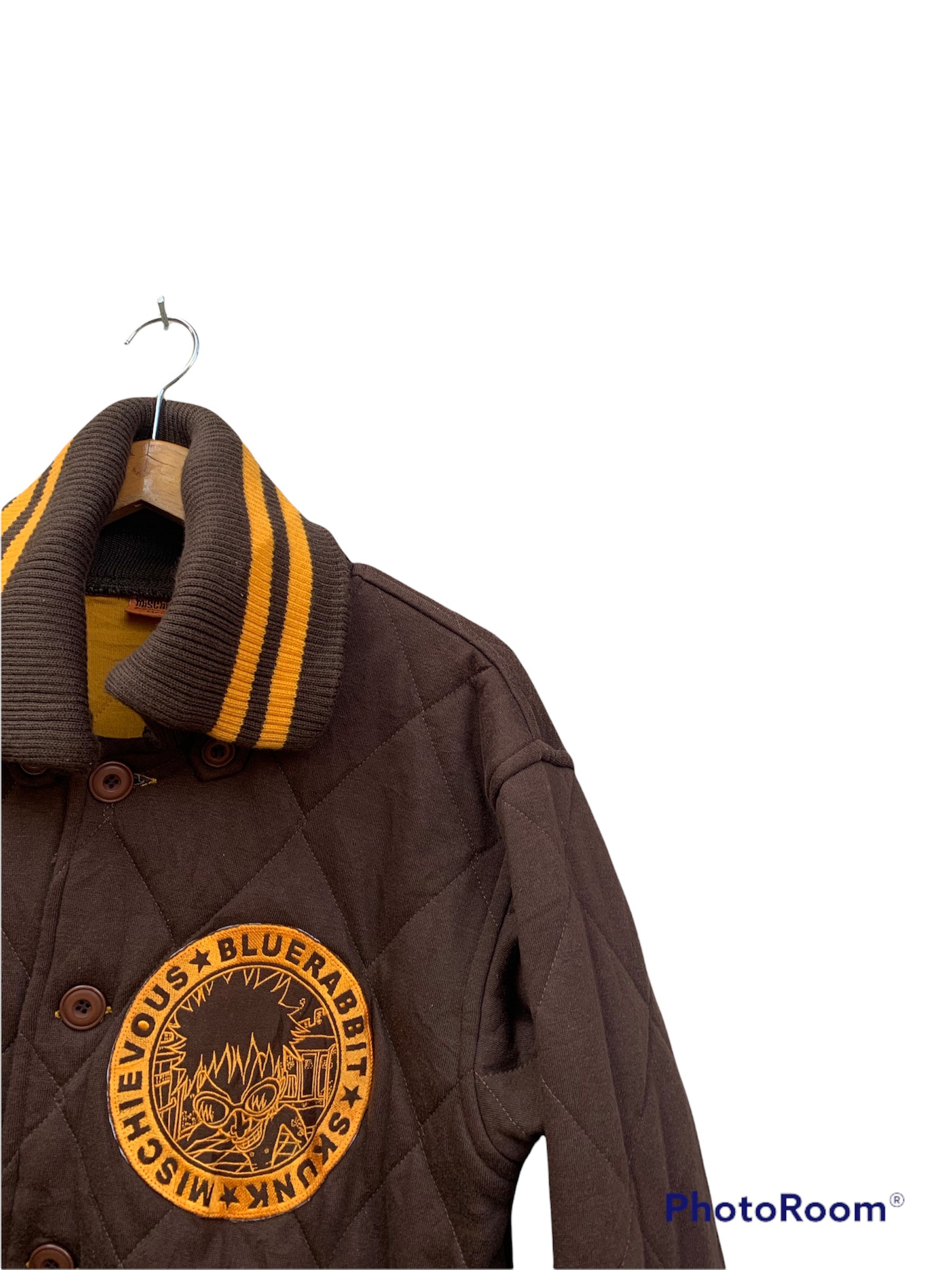 Vintage - Vintage Mischievous Big Collar Quilted Jacket - 2