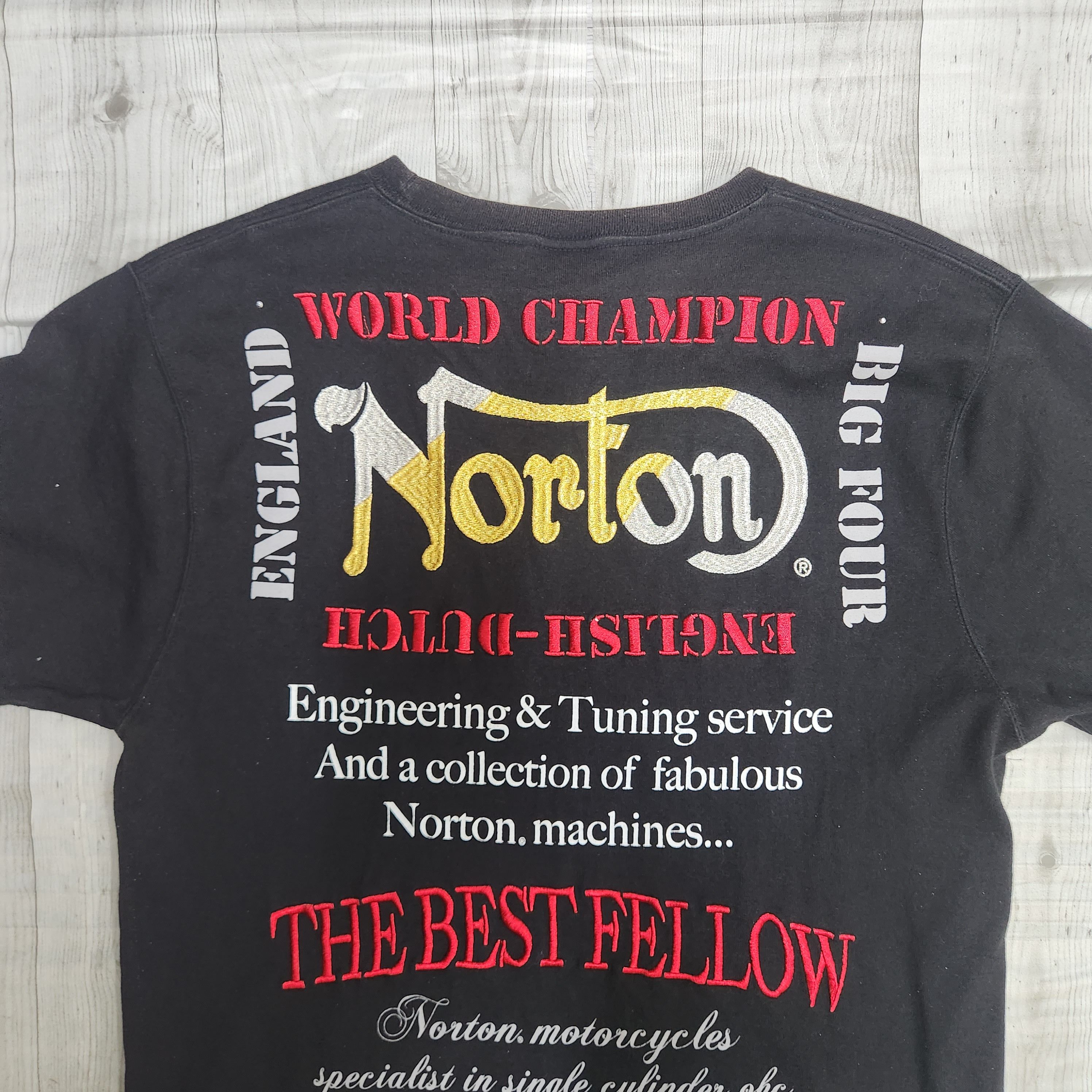 Racing - Vintage Norton Bling Bling Big Logo TShirt - 17