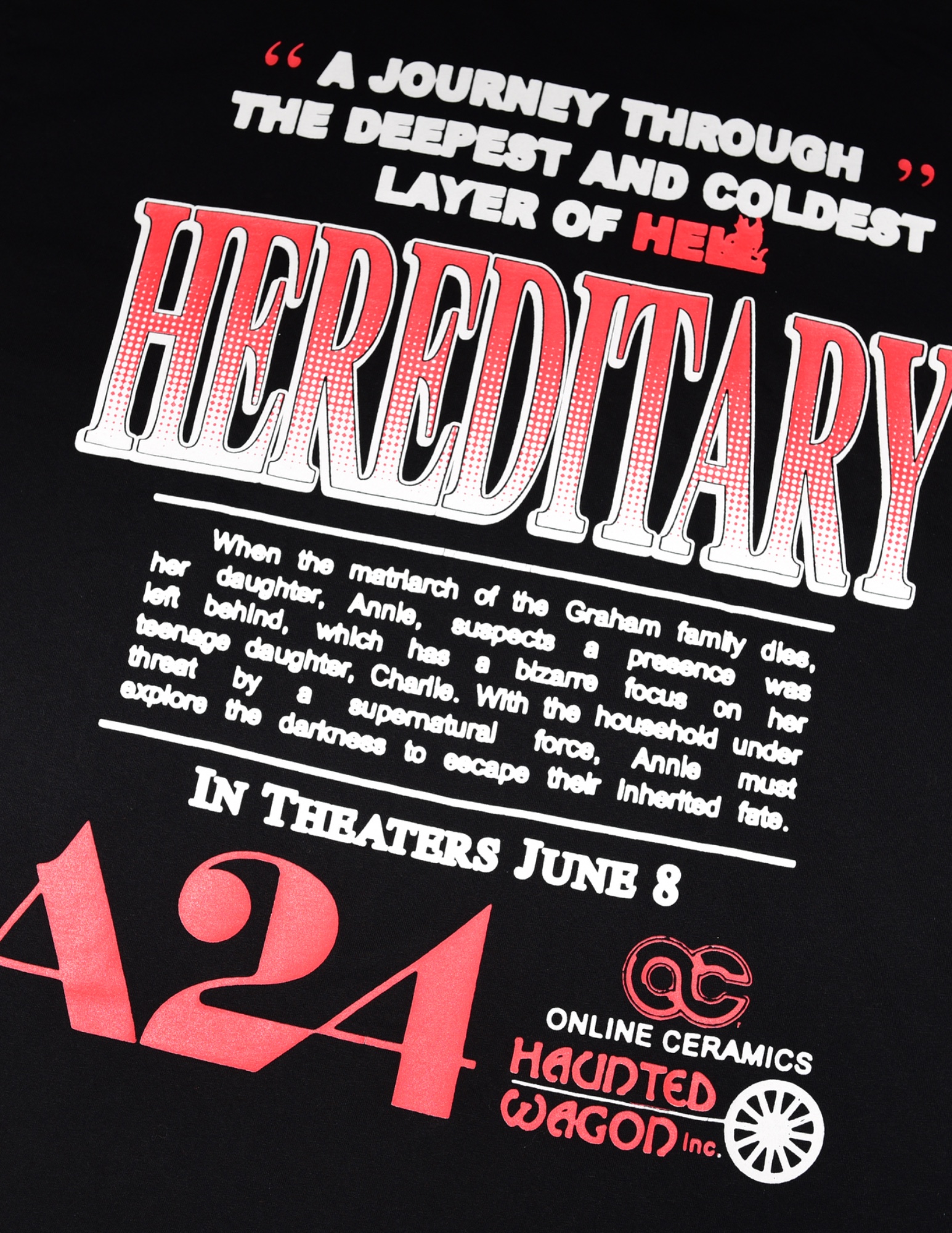 Online Ceramics x A24 Hereditary Burned Mind Tee RARE SIZE 2XL MINT CONDITION - 5