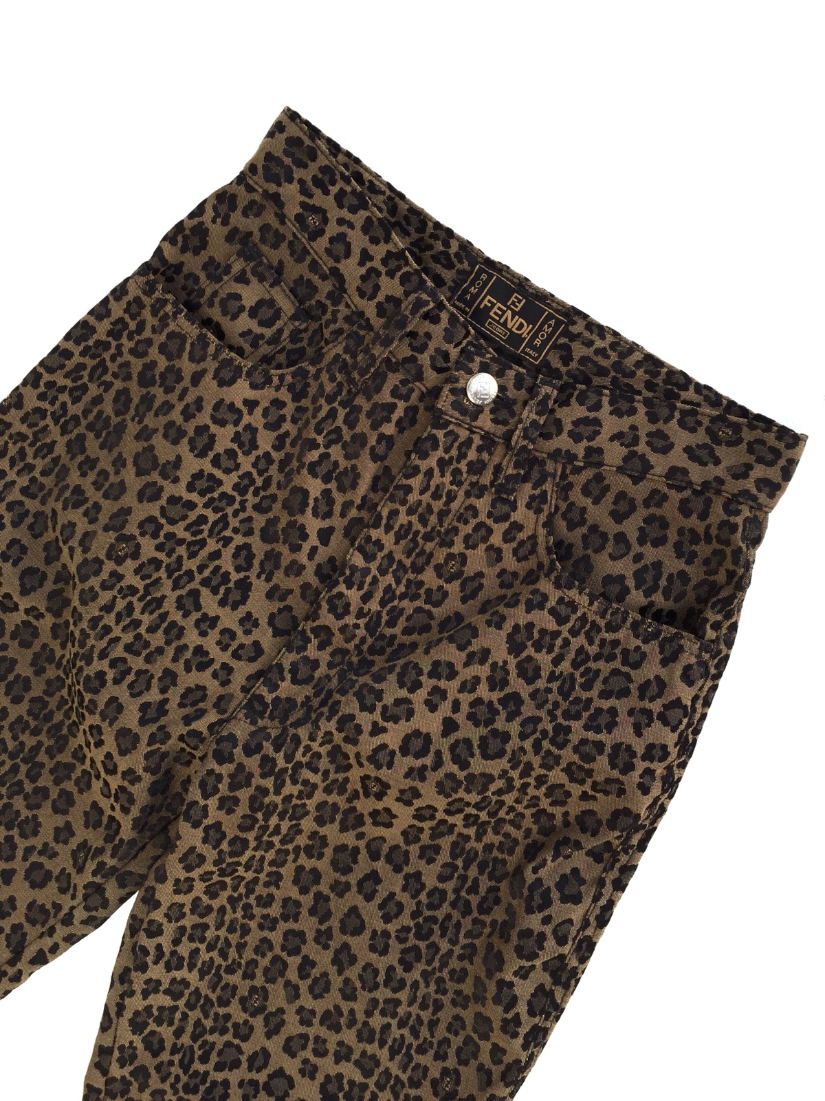 Vintage Authentic Fendi Leopard Pants - 5