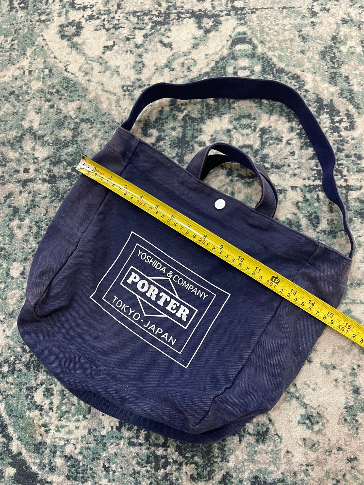 Yoshida Porter Tokyo X Lower Case Blue Logo Sling Bag - 11