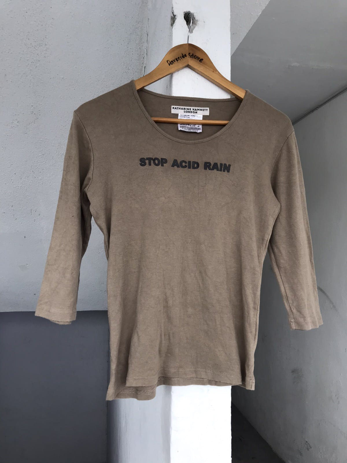 Katharine Hamnett London - Vintage Katherinne Hamnett London Stop Acid Rain tee - 2