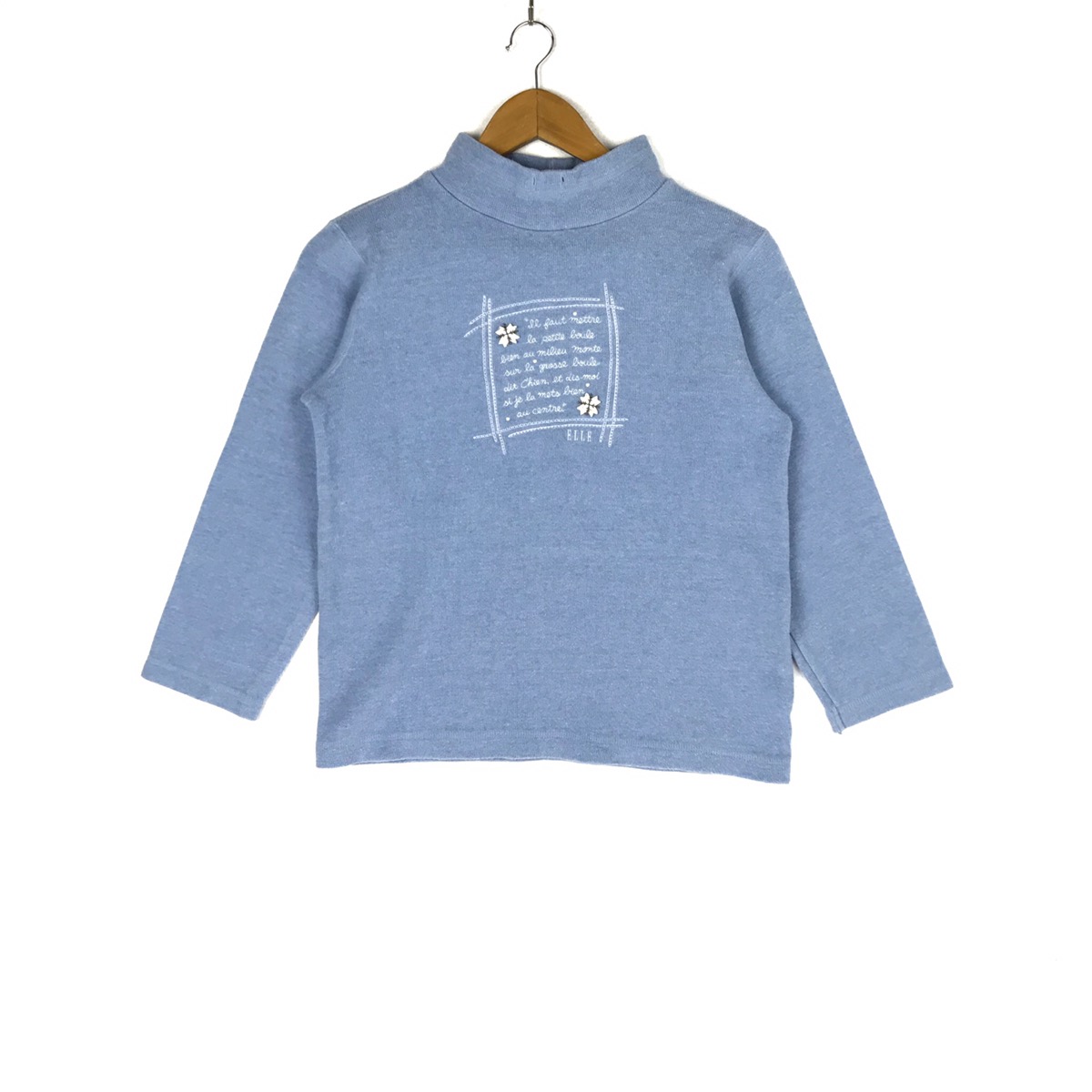 Vintage - Elle Sweatshirt Vtg Designer Blue Colour Sweater - 1