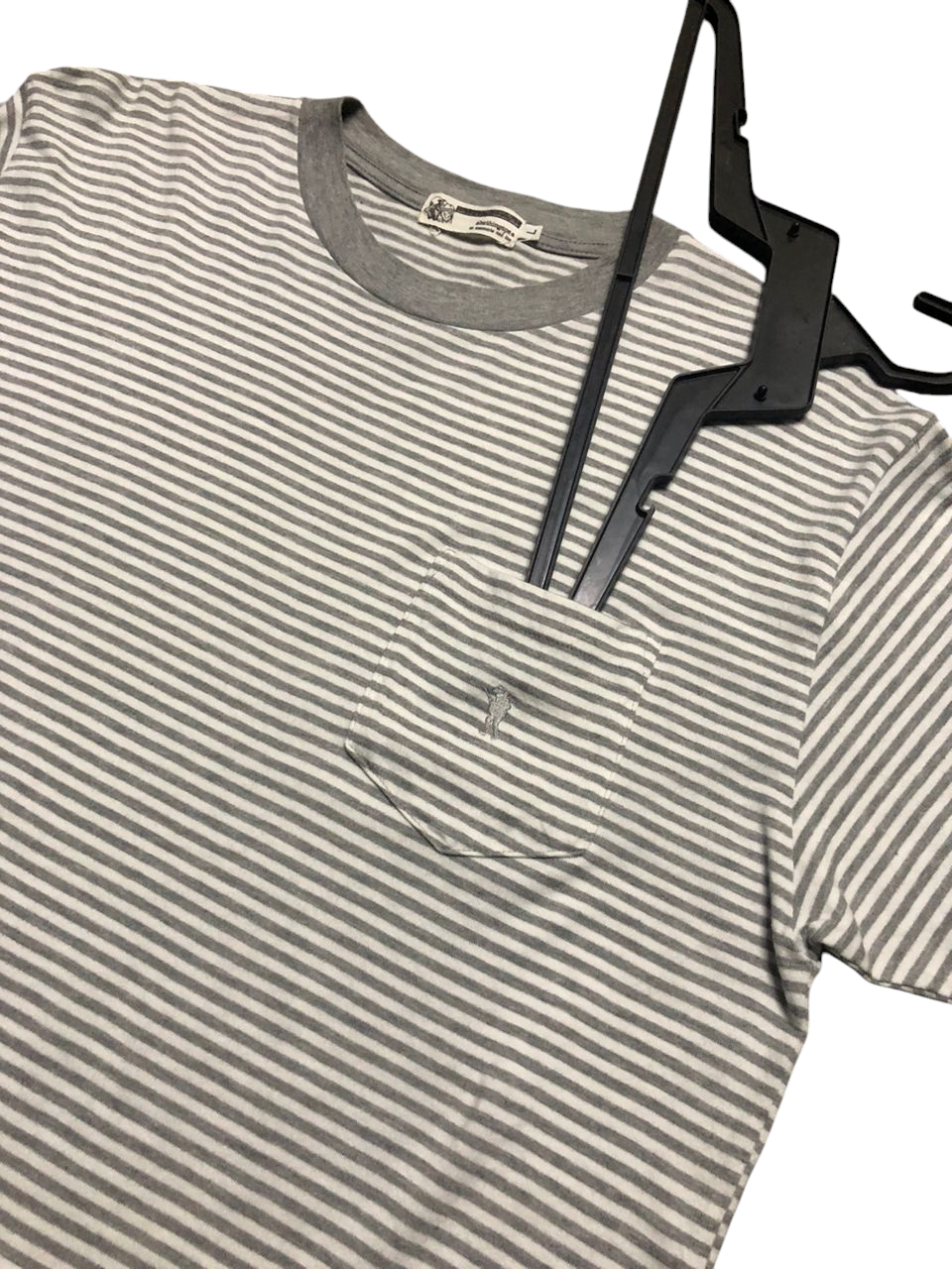 Vintage A Bathing Ape General Stripe Pocket Tee Small Logo - 4