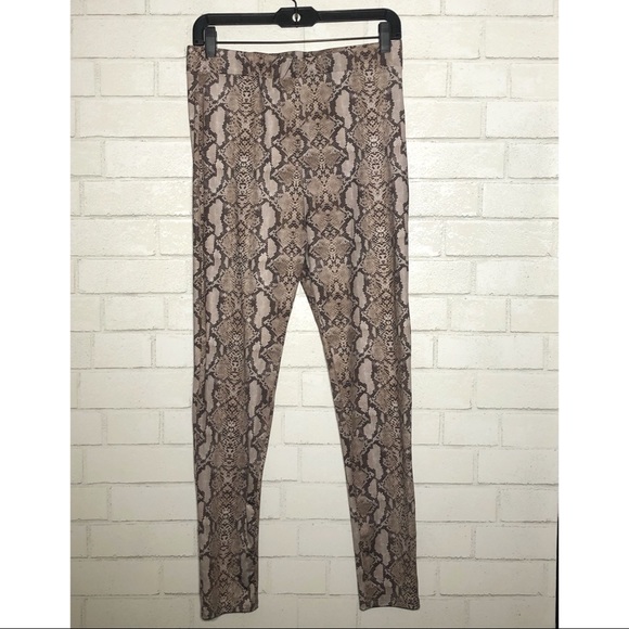 Zara Snake Animal Print Leggings - 3