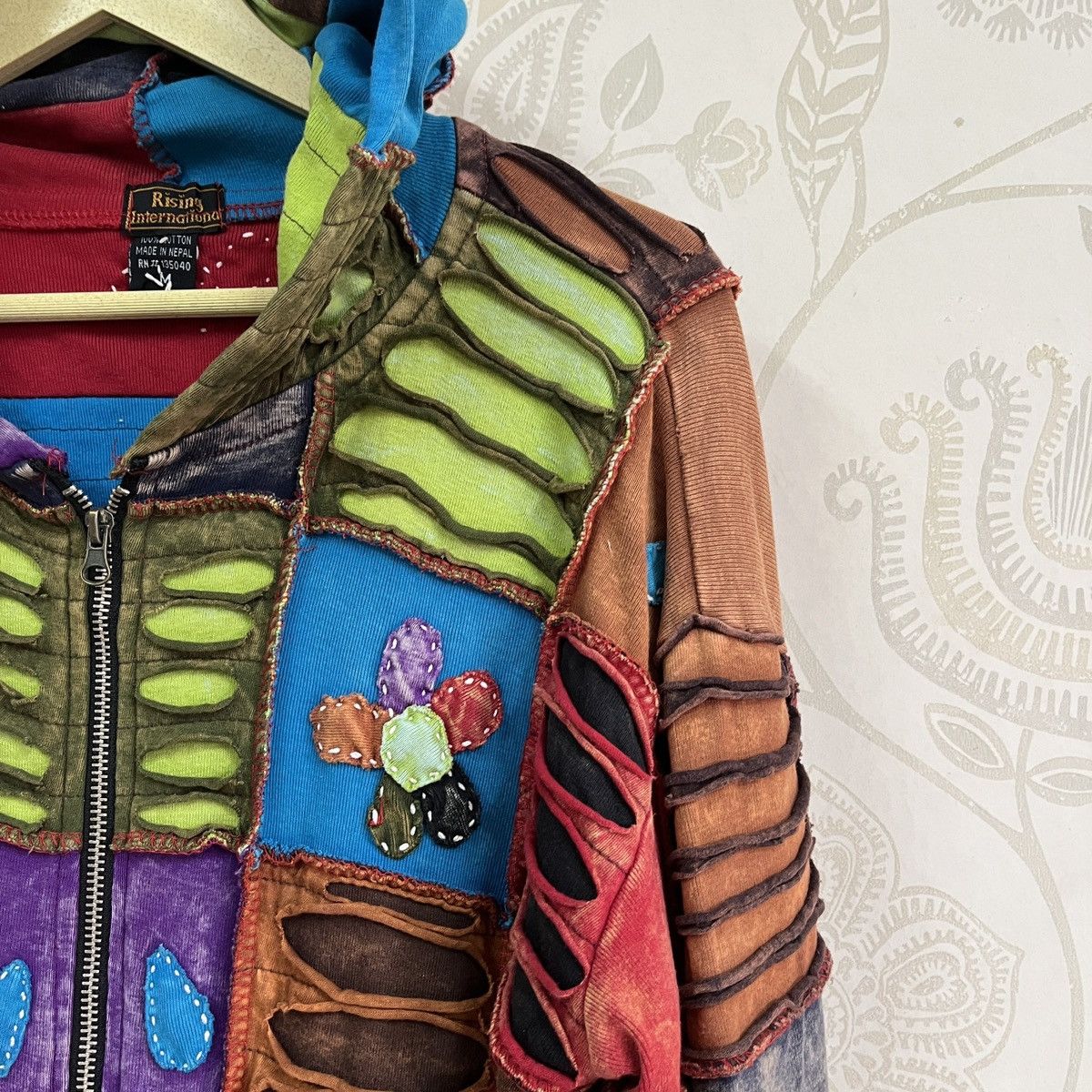 Rare - Multicolour Sherpa Nepal Kapital Patches Sweater Hoodie - 8