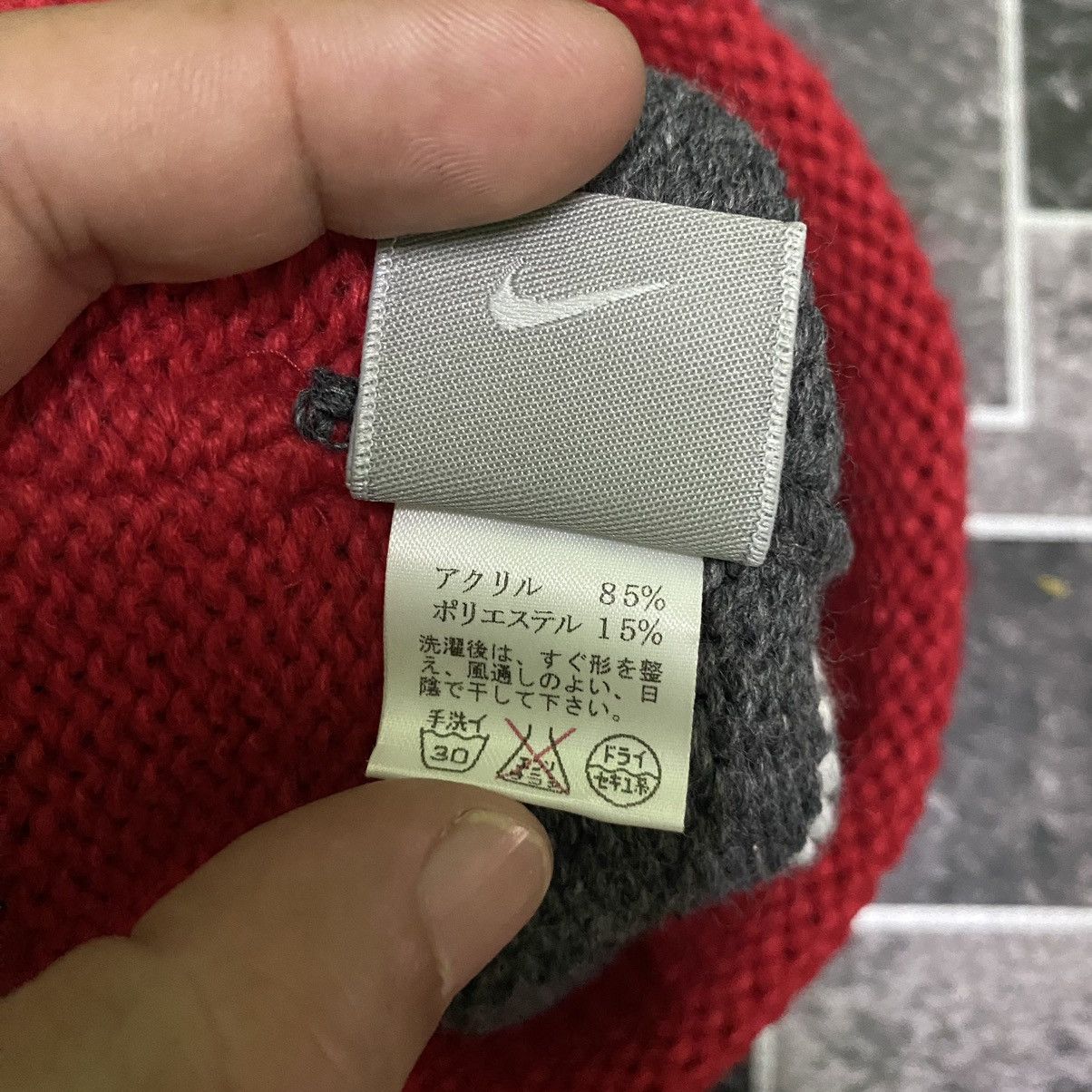 Vintage Nike Beanie Hat Red/white/grey Colour - 8