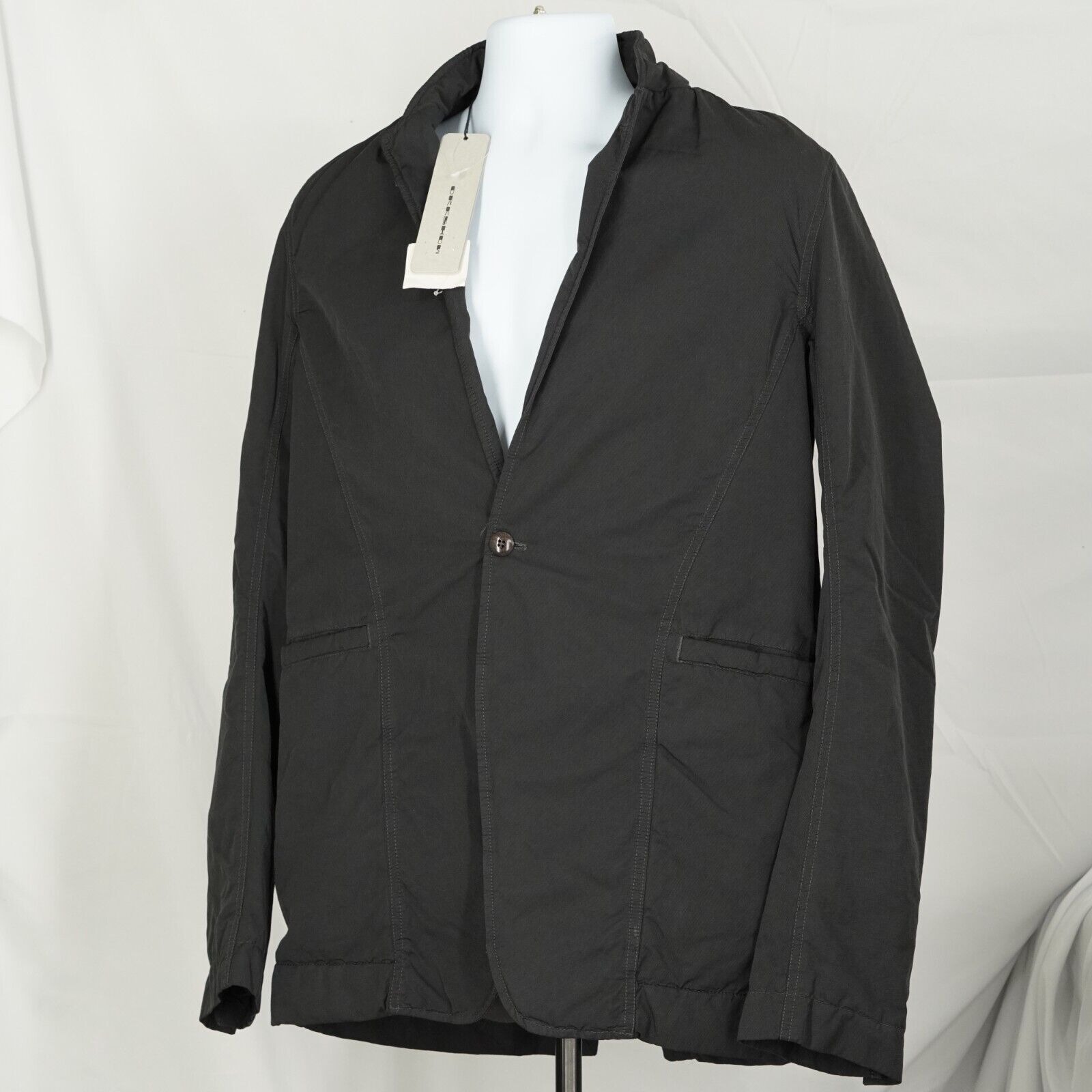 Rick Owens Drkshdw Long Black Blazer Quilted Murray - Large - 1