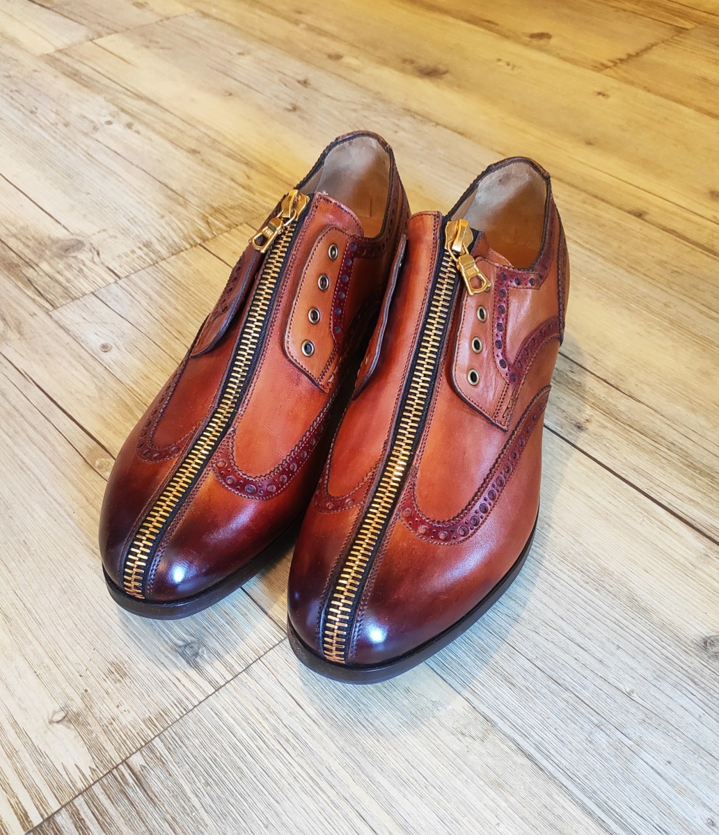 Denis Simachev - NEW! 2007-08 zip brogues.Like Gucci or Dior - 2