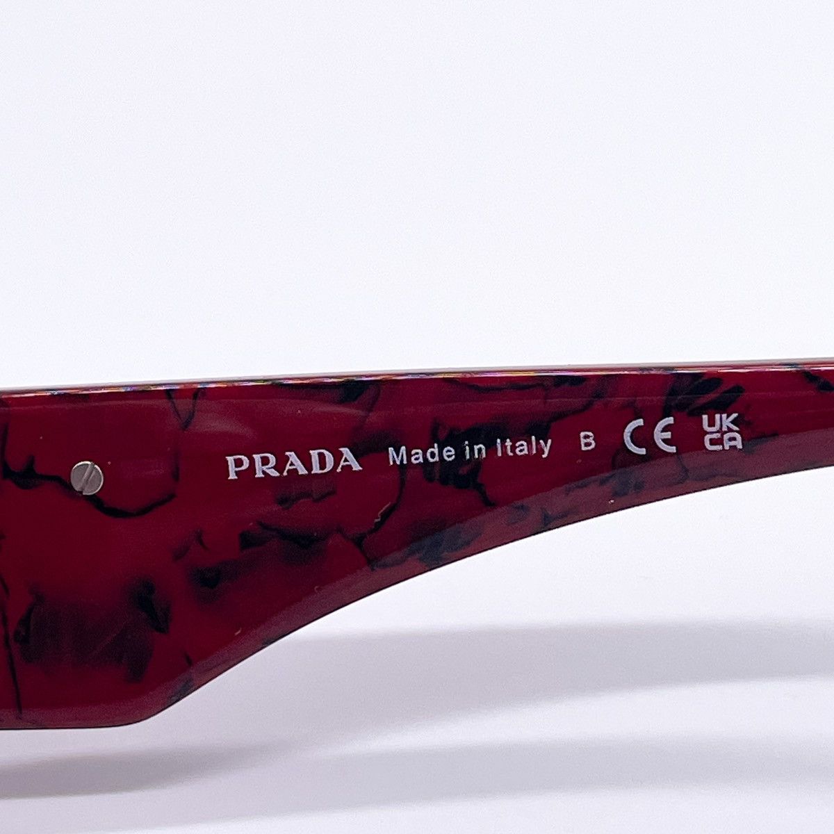 NEW PRADA PR13ZS 15D08S CAT EYE SUNGLASSES PR13ZSF RED - 13