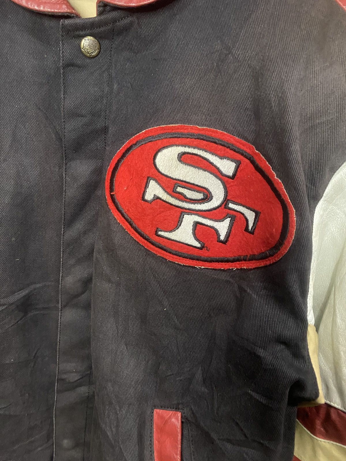 Vintage NFL Jeff Hamilton The San Franciso Leather Jacket - 3