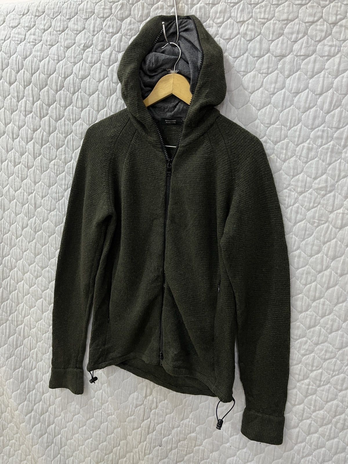 (Wwww)🔥🔥HYPE BURBERRY BLACK LABEL HOODIE FULL ZIPPER JACKET - 3