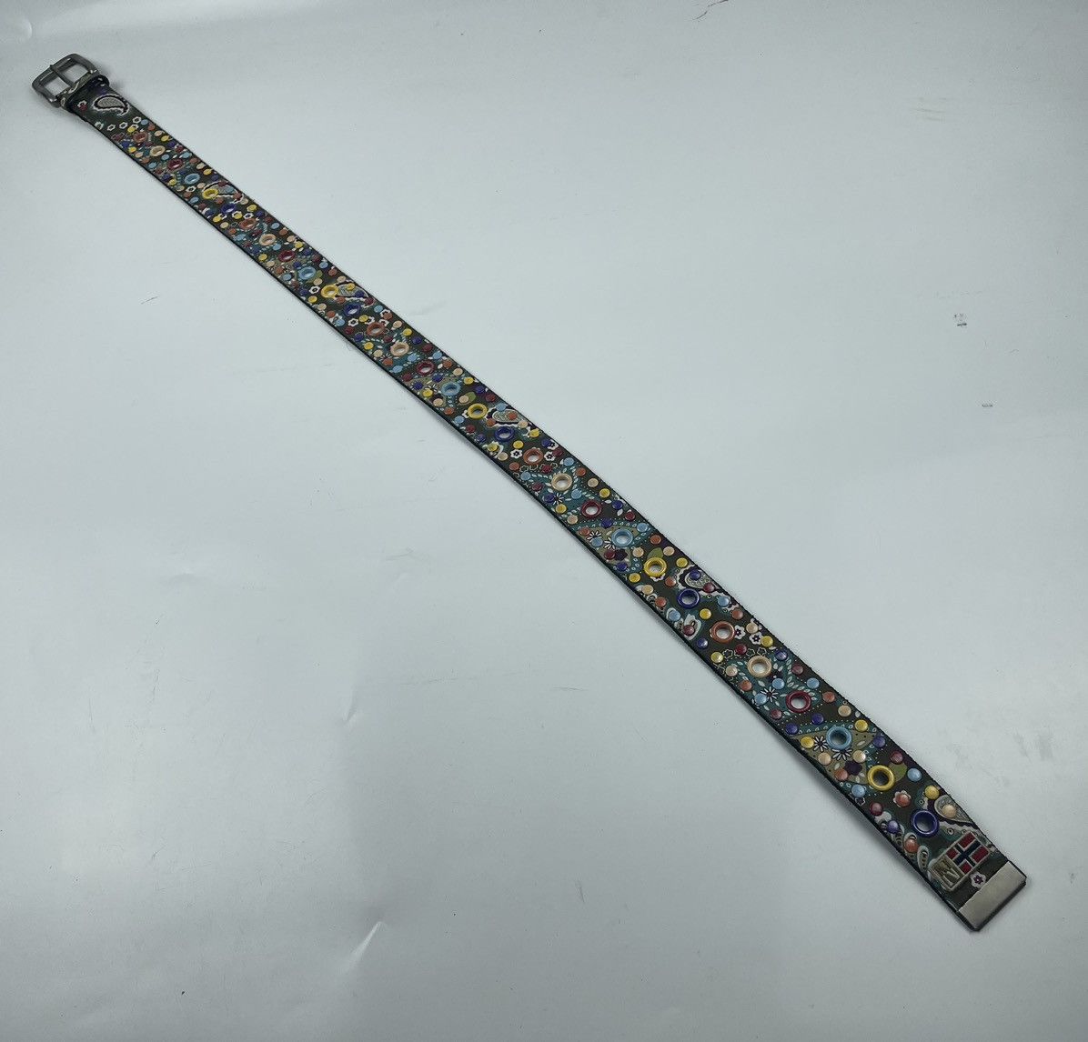 Very Rare - napapijri multicolor leather belt tc21 - 2