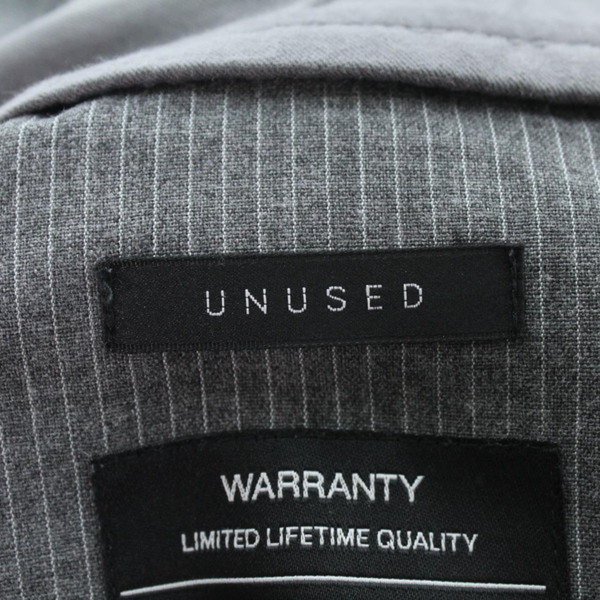 Unused - striped wool grey pants - 6