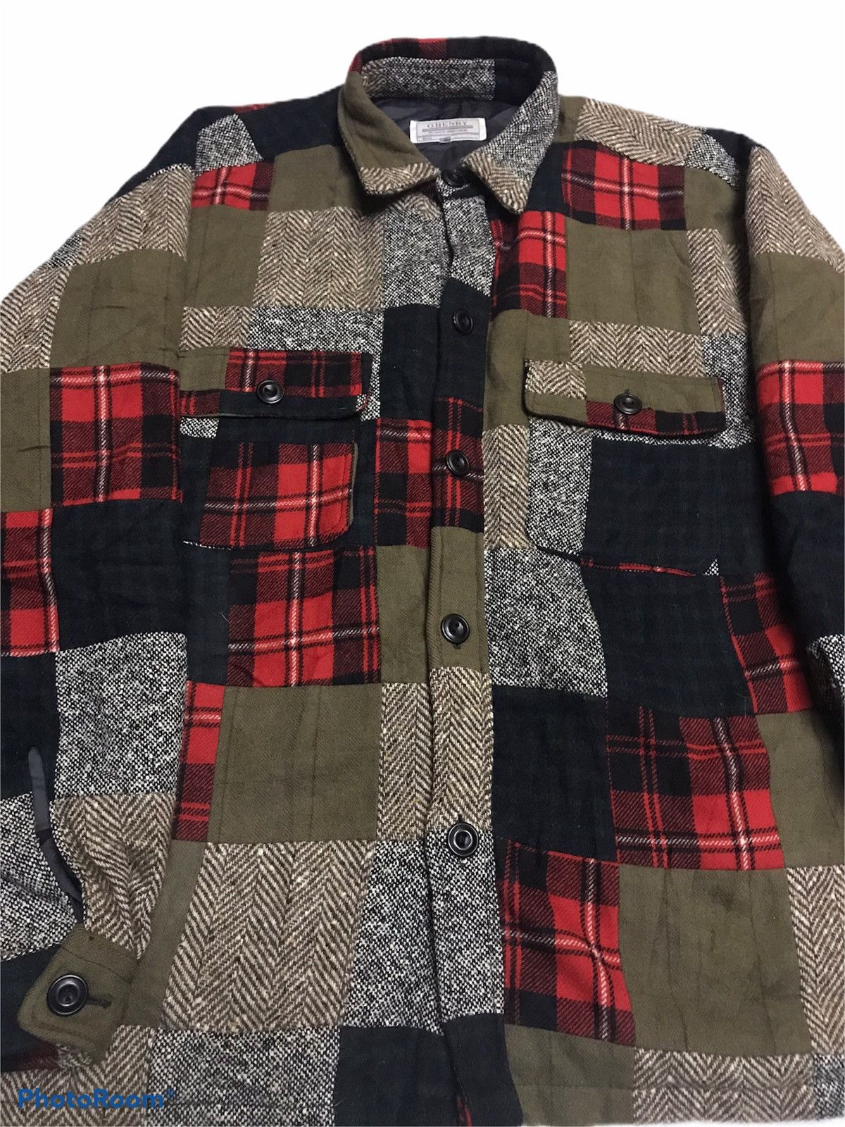 Brand - 🔥Rare Design🔥O.Henry Patch Work Woven Wool Jacket - 3