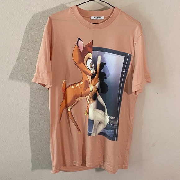 Givenchy Peach Bambi Print Tee - 1