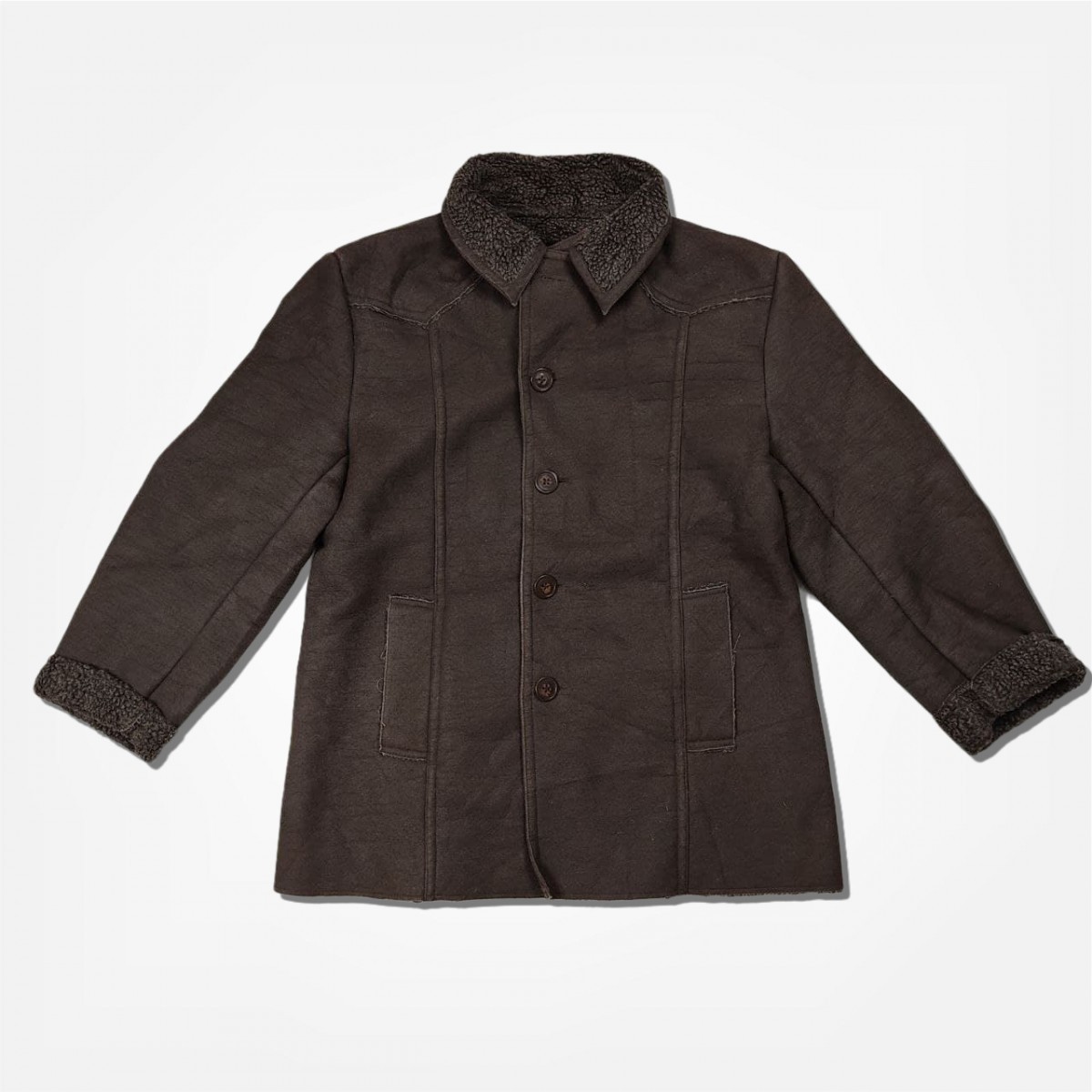 Kansai Yamamoto - Kansai Jeans Yamamoto Japan Sherpa Shearling Jacket Coat - 1