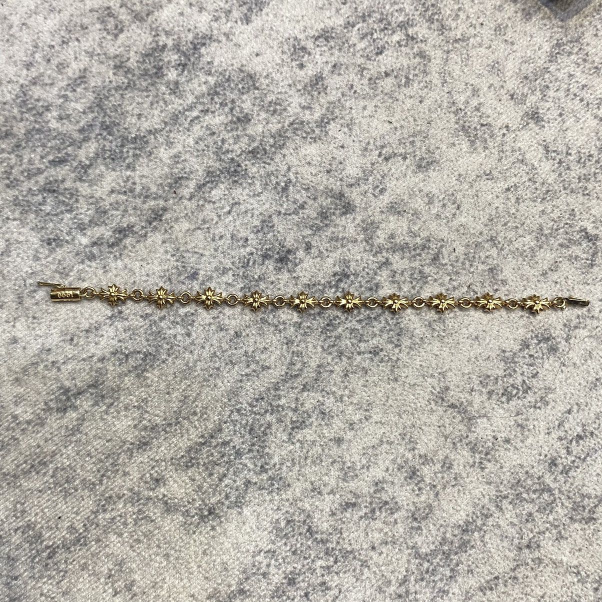 CHROME HEARTS Tiny E 22K Gold Bracelet - 5