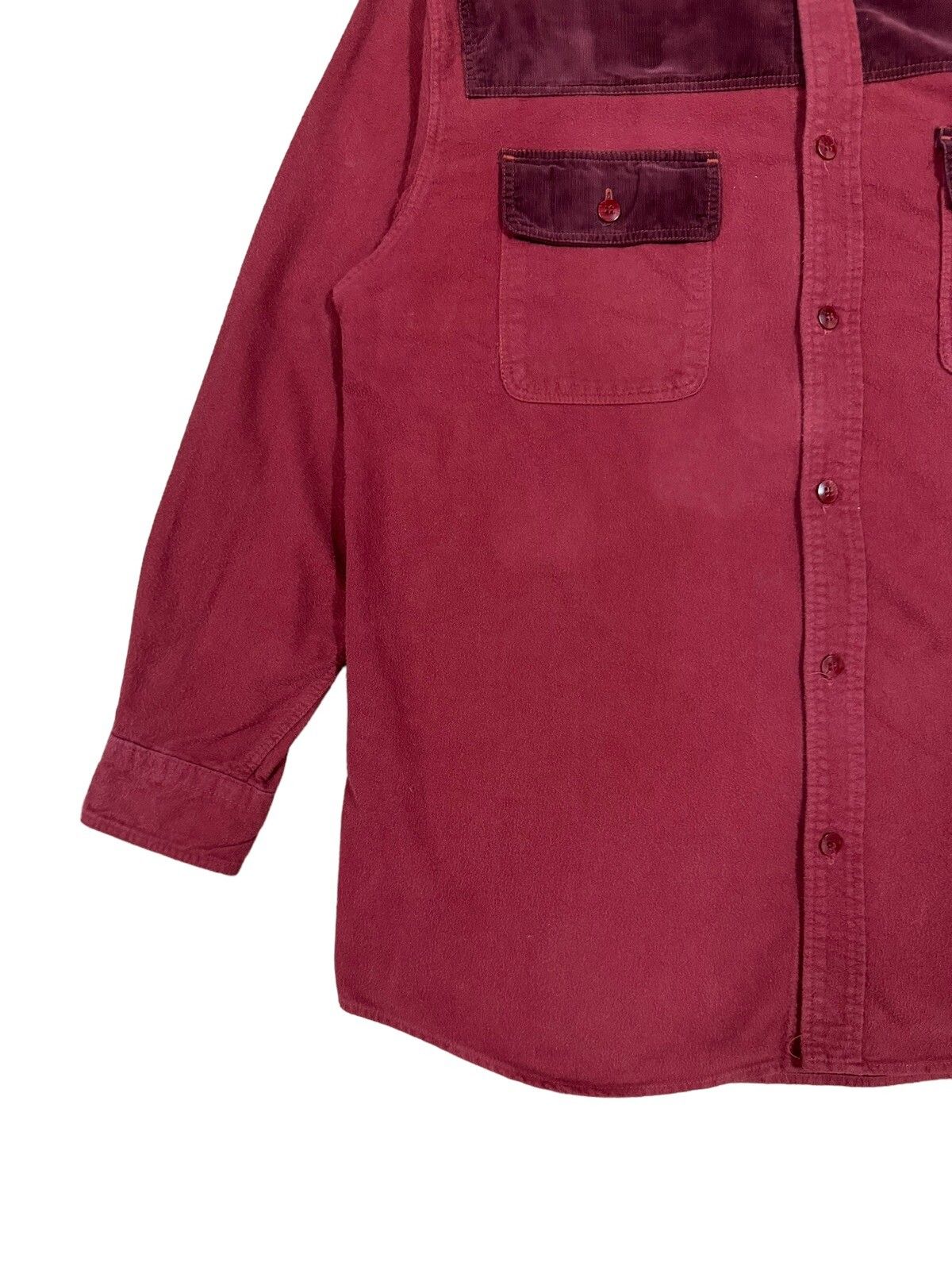 Vtg🔥Nigel Carbourn Corduroy Blend L/S Button Ups Shirt - 7