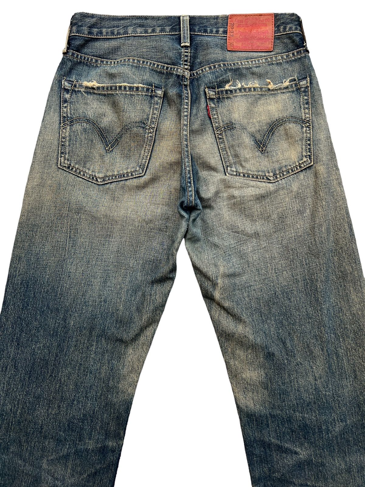 Vintage Levi’s 503 Distressed Rusty Denim Jeans 30x32 - 5