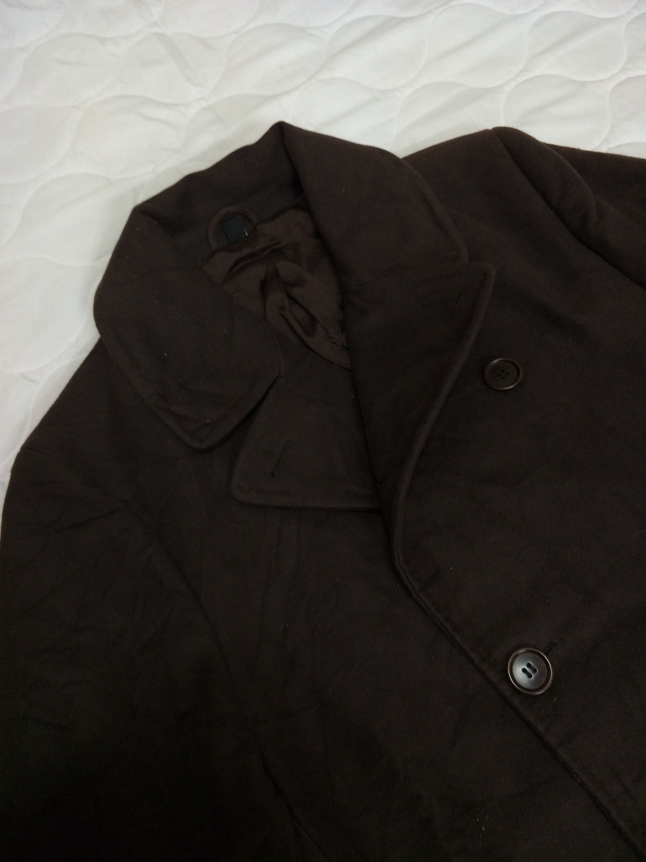 Archive Double Breasted Velvet Coat Vintage Made In Italy - 5