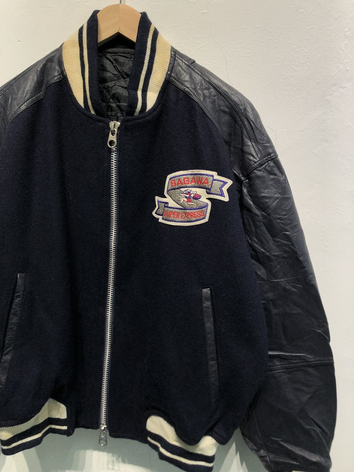 Vintage - Sagawa Express Big Logo Varsity Jacket - 3