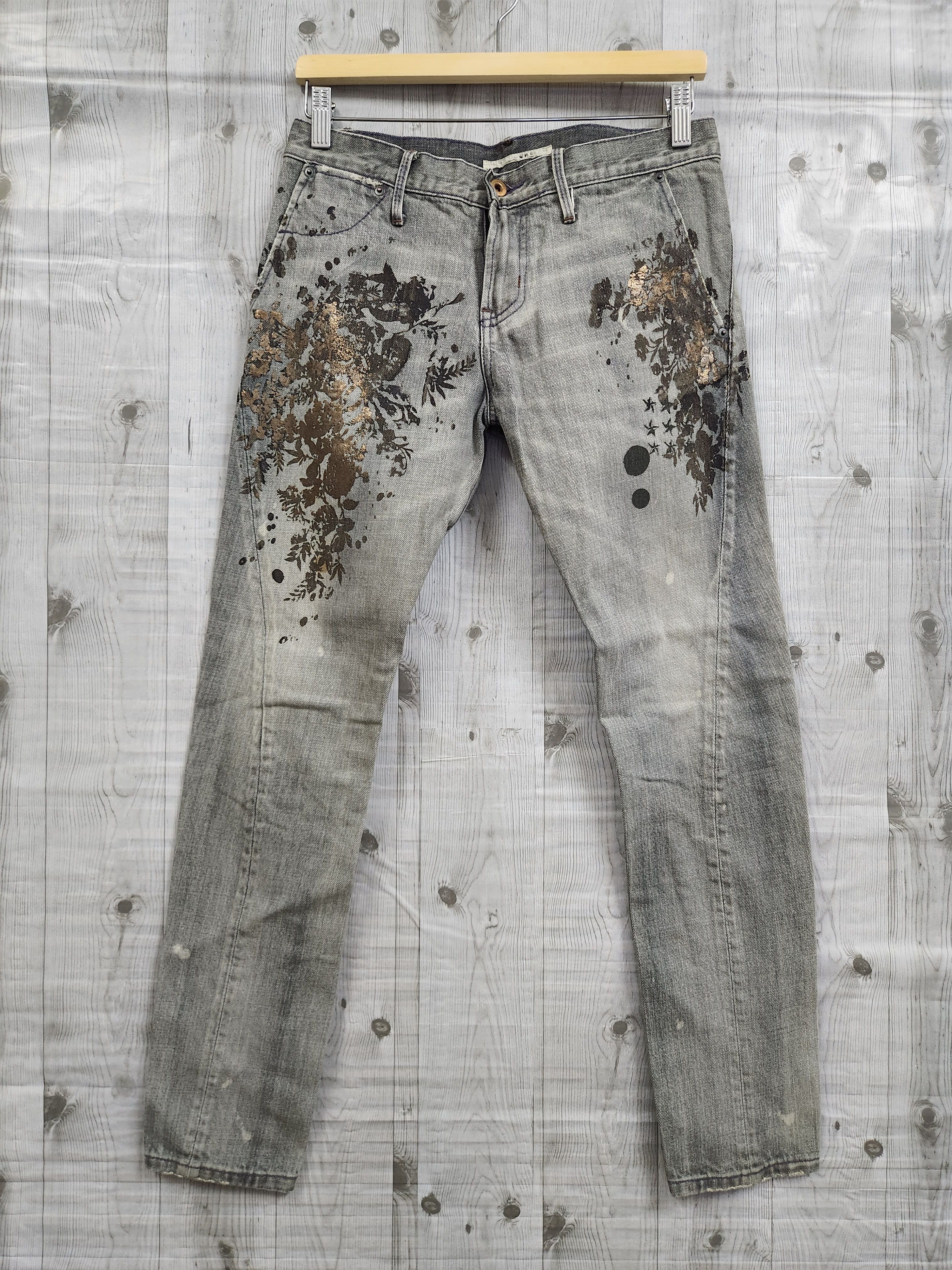 Japanese Brand - Vintage RNA Arts Splattered Denim Jeans Japan - 1