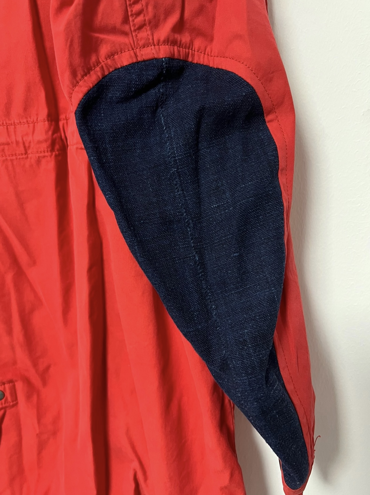 Visvim 21ss six five fishtail parka blue dyed African ancient cloth water drop windbreaker - 6