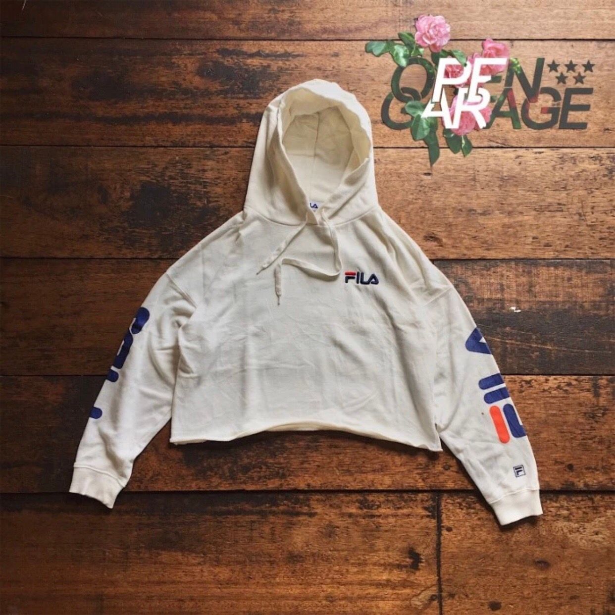Hoodie Pullover FILA Cropped Sporty Big Logo - 7