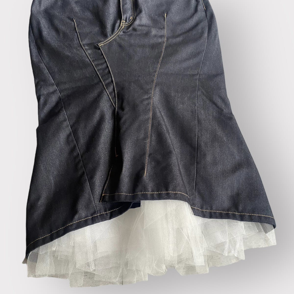 SS19 Deconstructed Denim Skirt - 6
