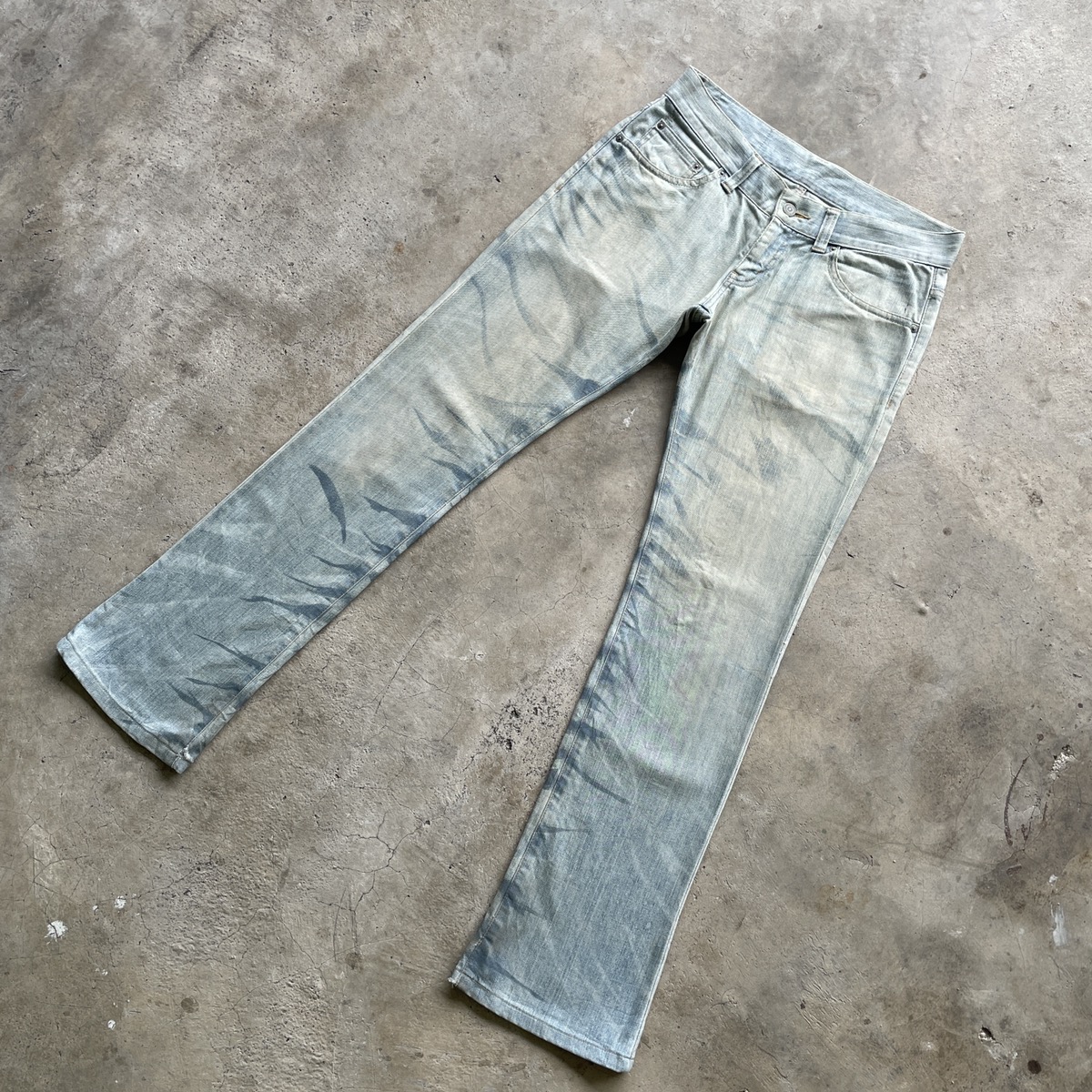 Japanese Brand - Vintage Tornado Mart Japan Faded Flare Denim Jeans Pants
