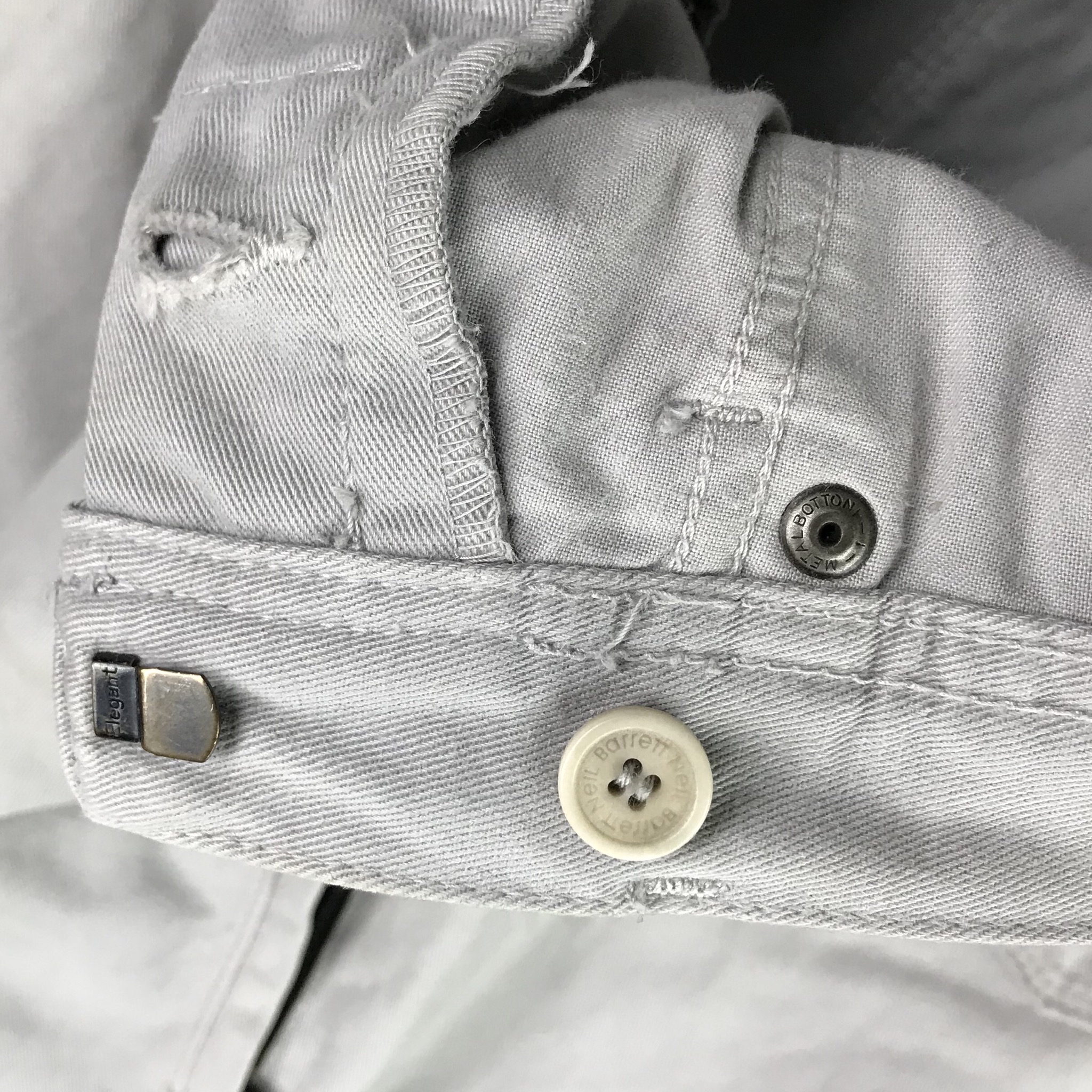 LAST CALL💥NEIL BARRETT Light Grey Jeans Trousers - 14