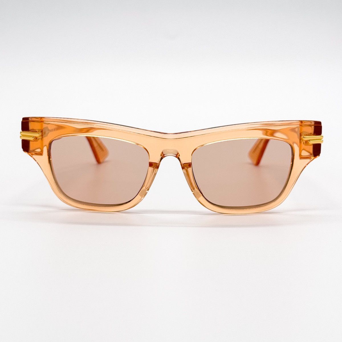 NEW BOTTEGA VENETA BV1122S 007 ORANGE WOMEN SUNGLASSES - 4