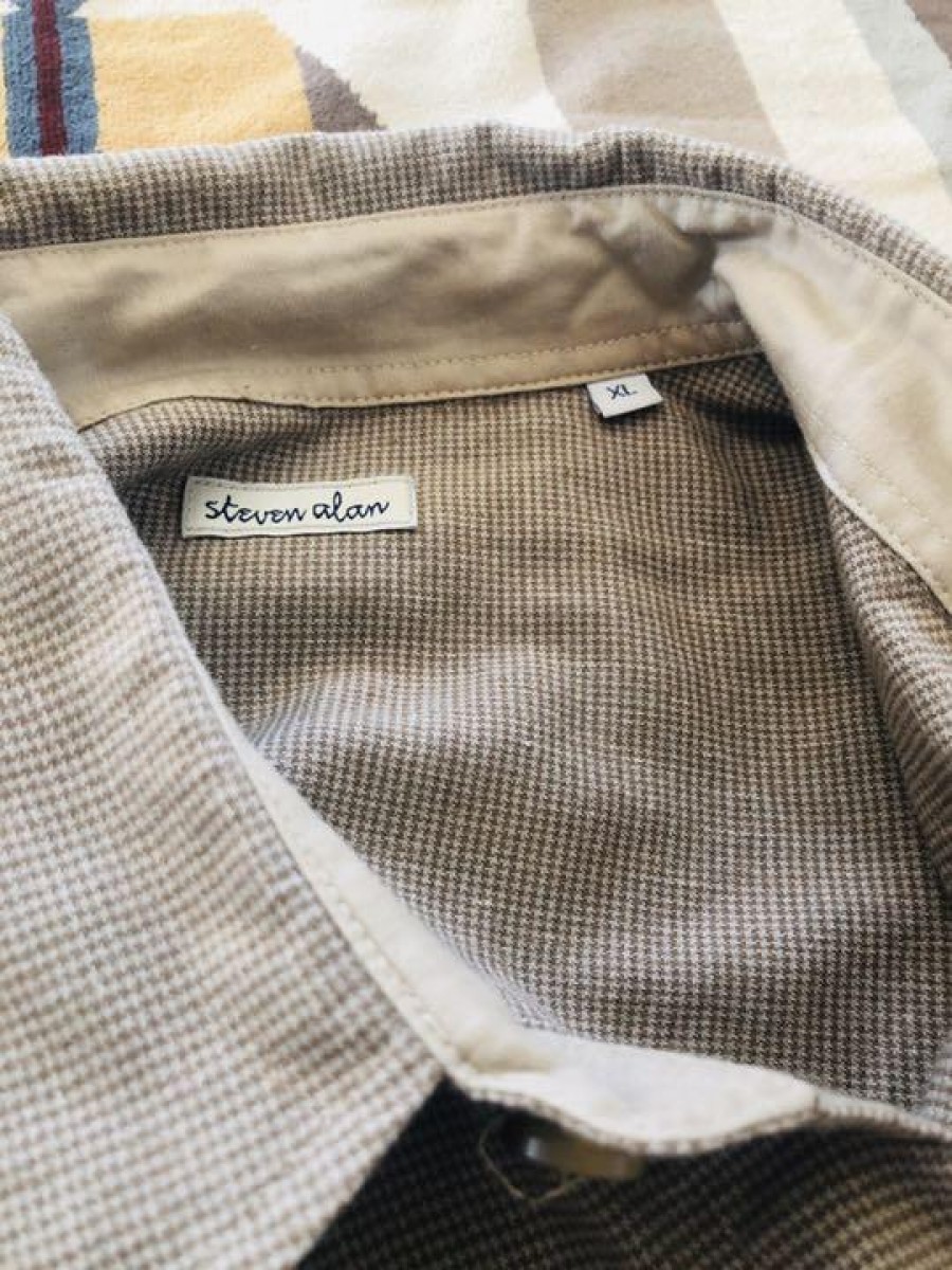 Steven Alan - houndstooth shirt xl - 2