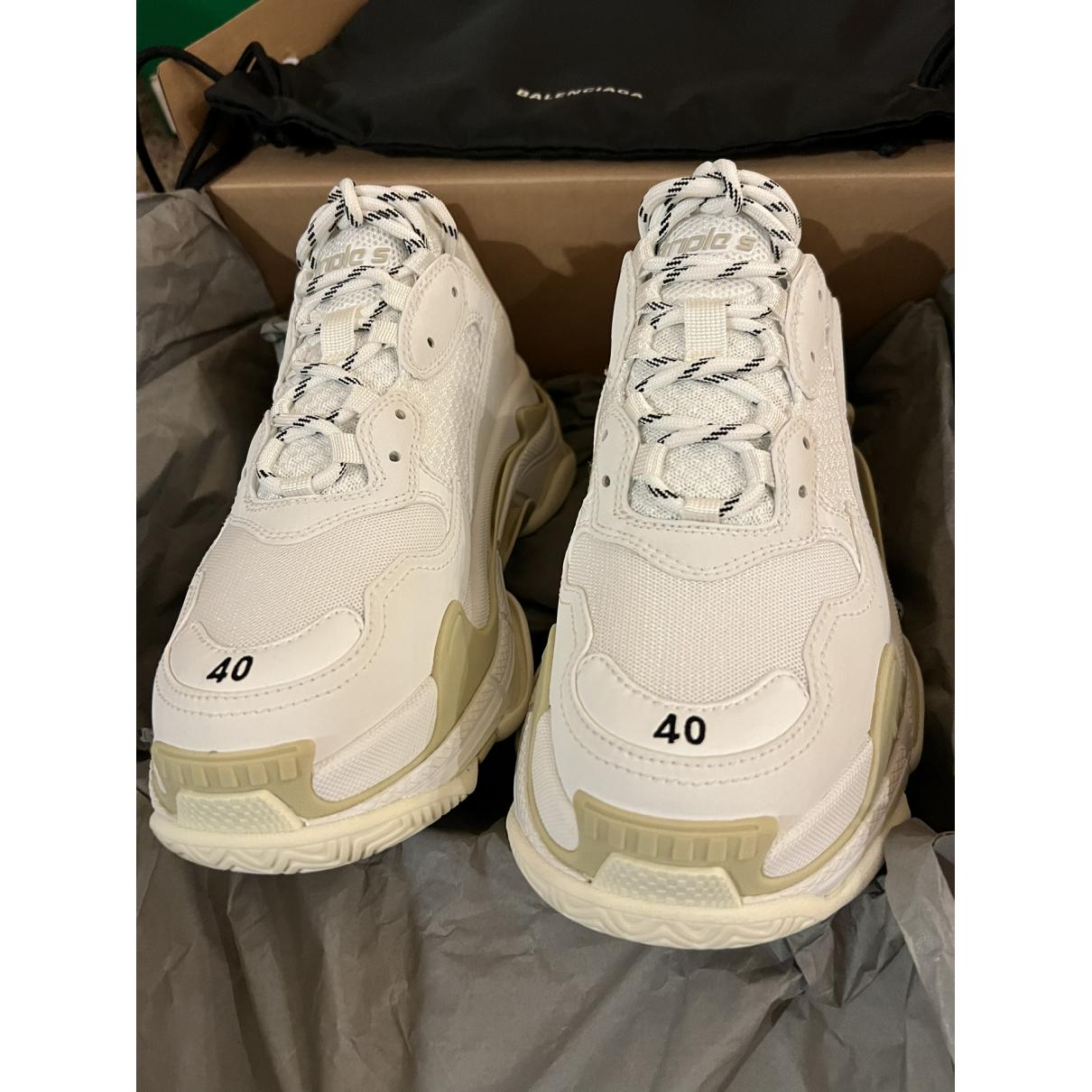 Triple S cloth trainers - 6