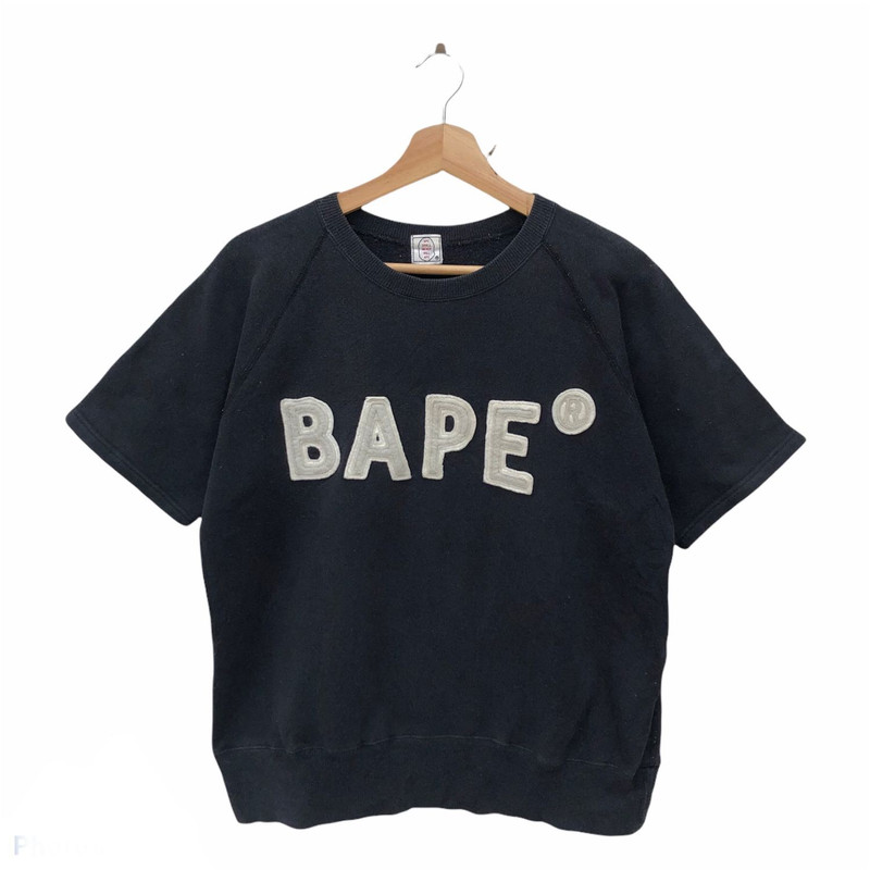 BAPE APPLIQUE S/S CREWNECK - 1