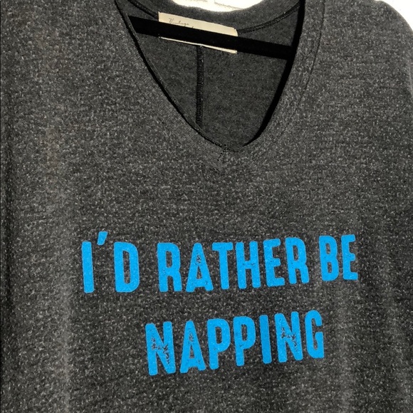 Vintage Havana - “I’d Rather Be Napping” Graphic Hacci Sweatshirt - 4