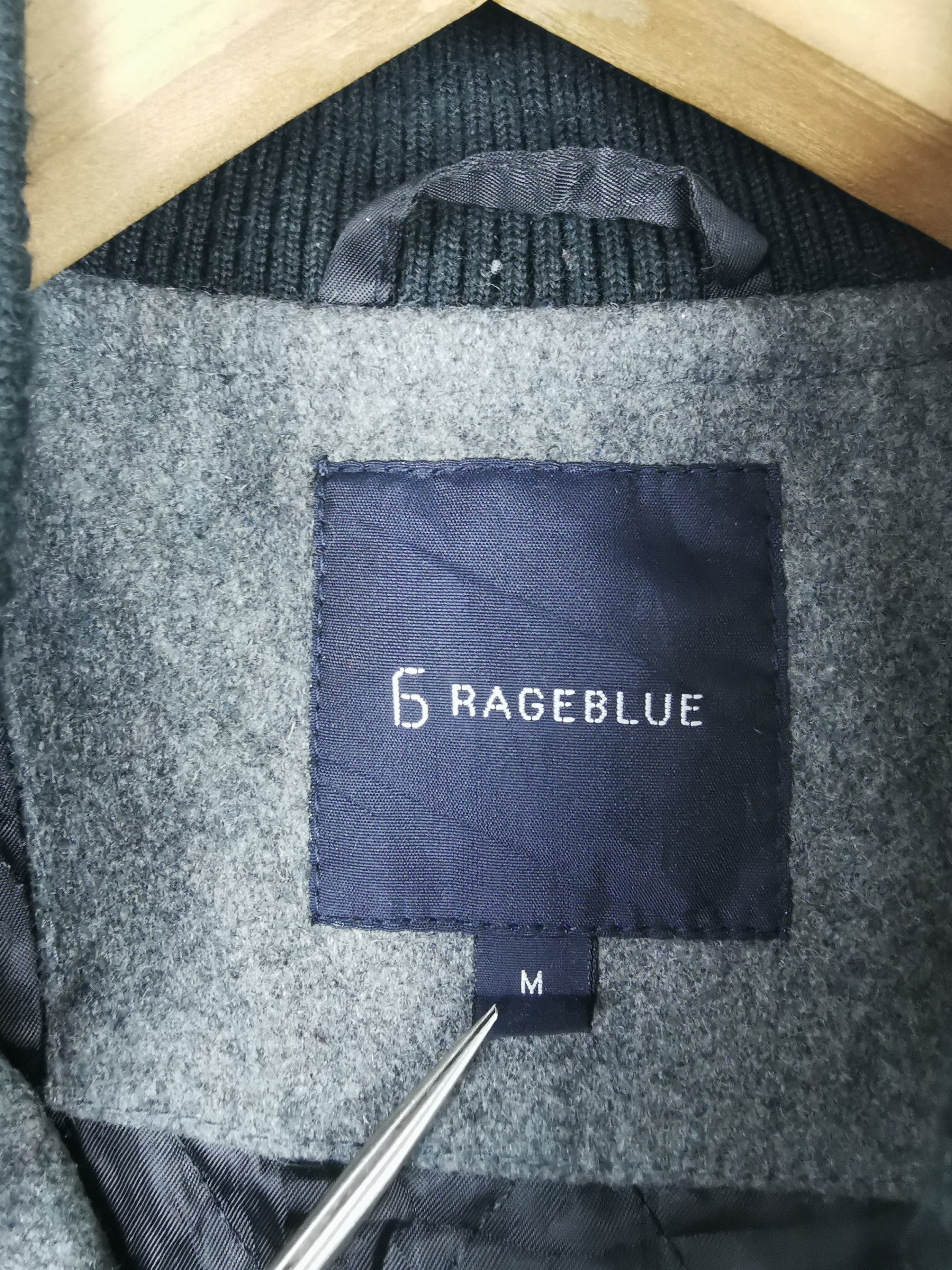 Japanese Brand - Japanese Brand Rageblue Wool Varsity Jacket - 6