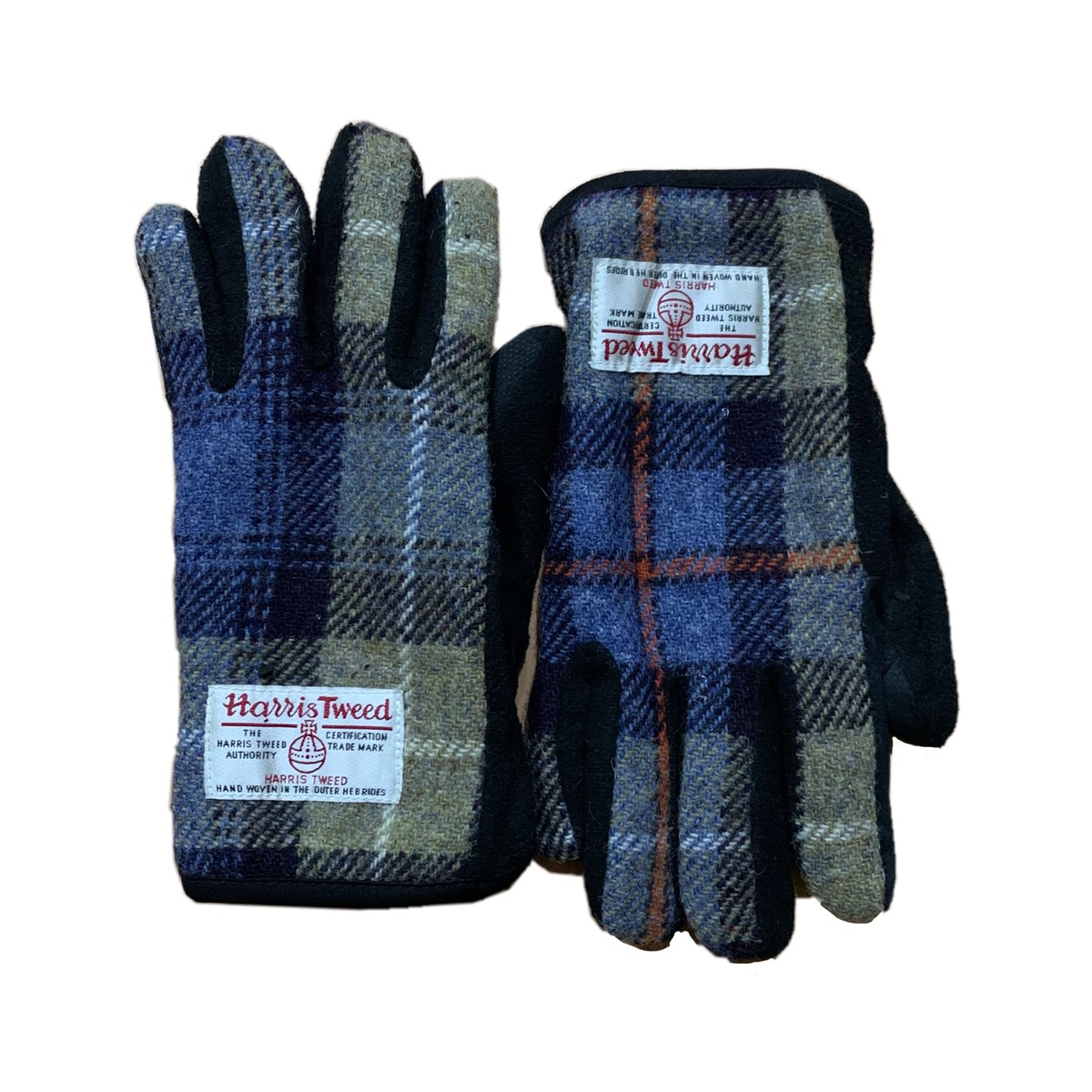 Vintage - Vintage Harris Tweed Wool Gloves - 1