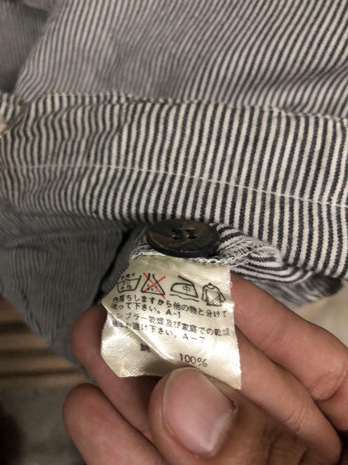 Issey Miyake 80’s Stripe Anorak Hoodies Jacket Pocket - 15