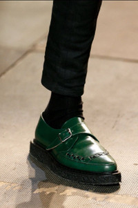 SAINT LAURENT Fall14 Green Creeper | sundaynightmare | REVERSIBLE