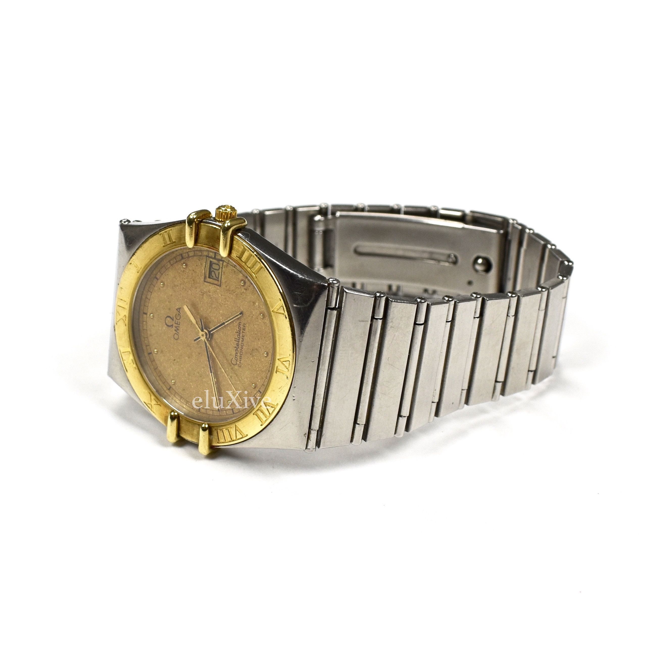 Omega Constellation Date Steel / Gold Gilt Dial Watch - 3